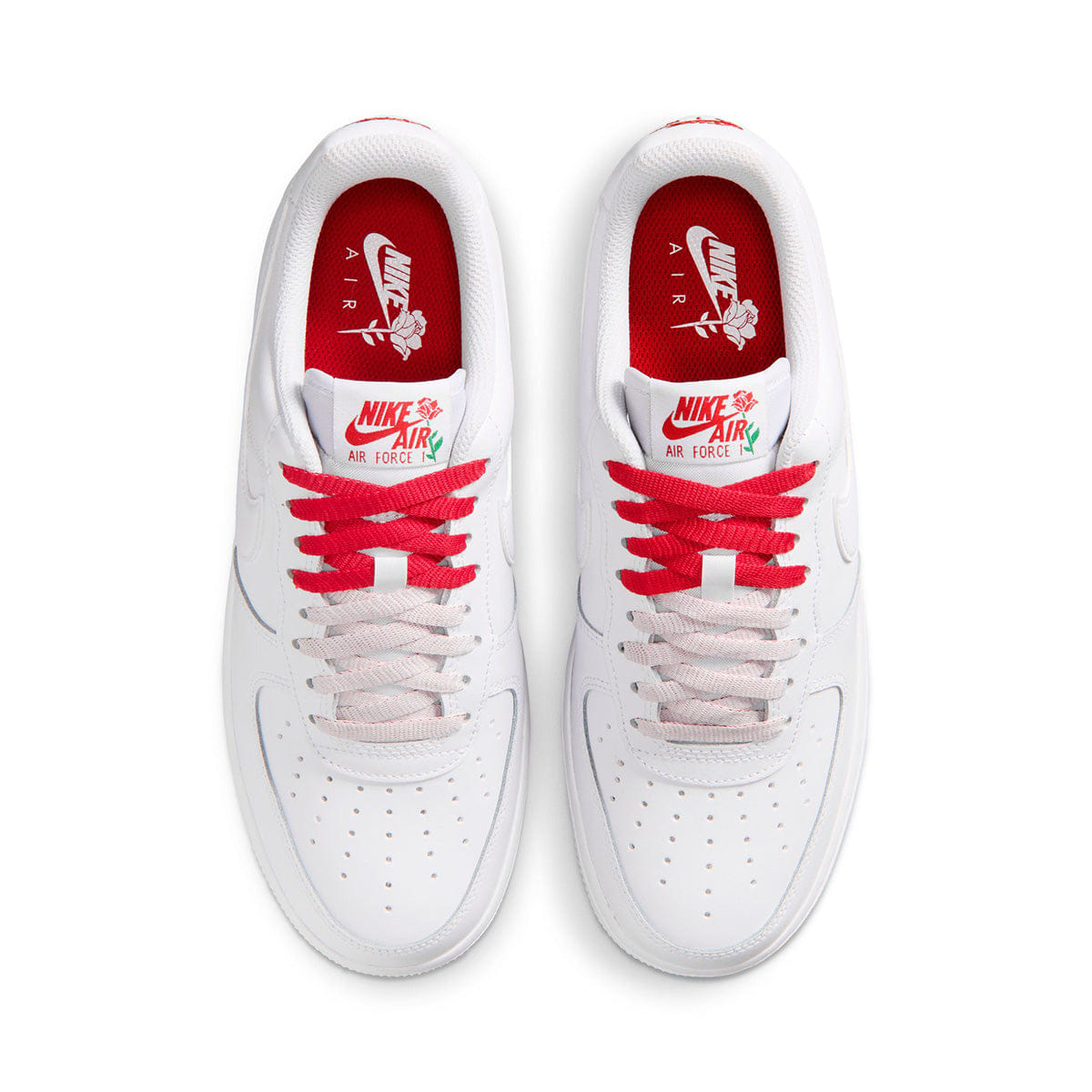 Nike Wmns Air Force 1 '07 SE WHITE/WHITE/SPORT RED/PINE GREEN