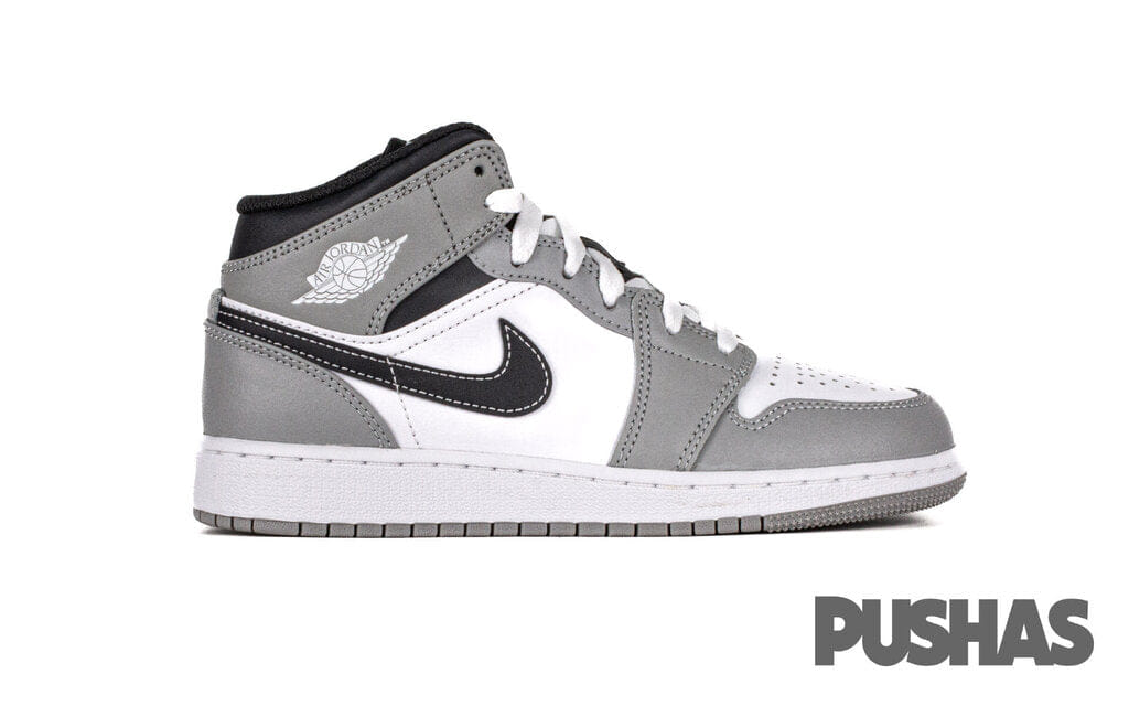 Nike Air Jordan 1 Mid Light Smoke Grey Anthracite GS (2022)