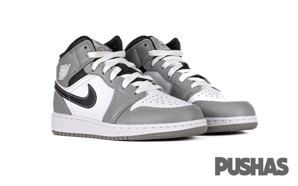 Nike Air Jordan 1 Mid Light Smoke Grey Anthracite GS (2022)