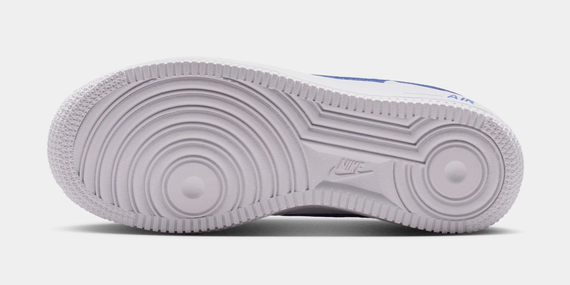 Nike Air Force 1 Tech Essential Grade School Lifestyle Shoes (White/Game Royal)