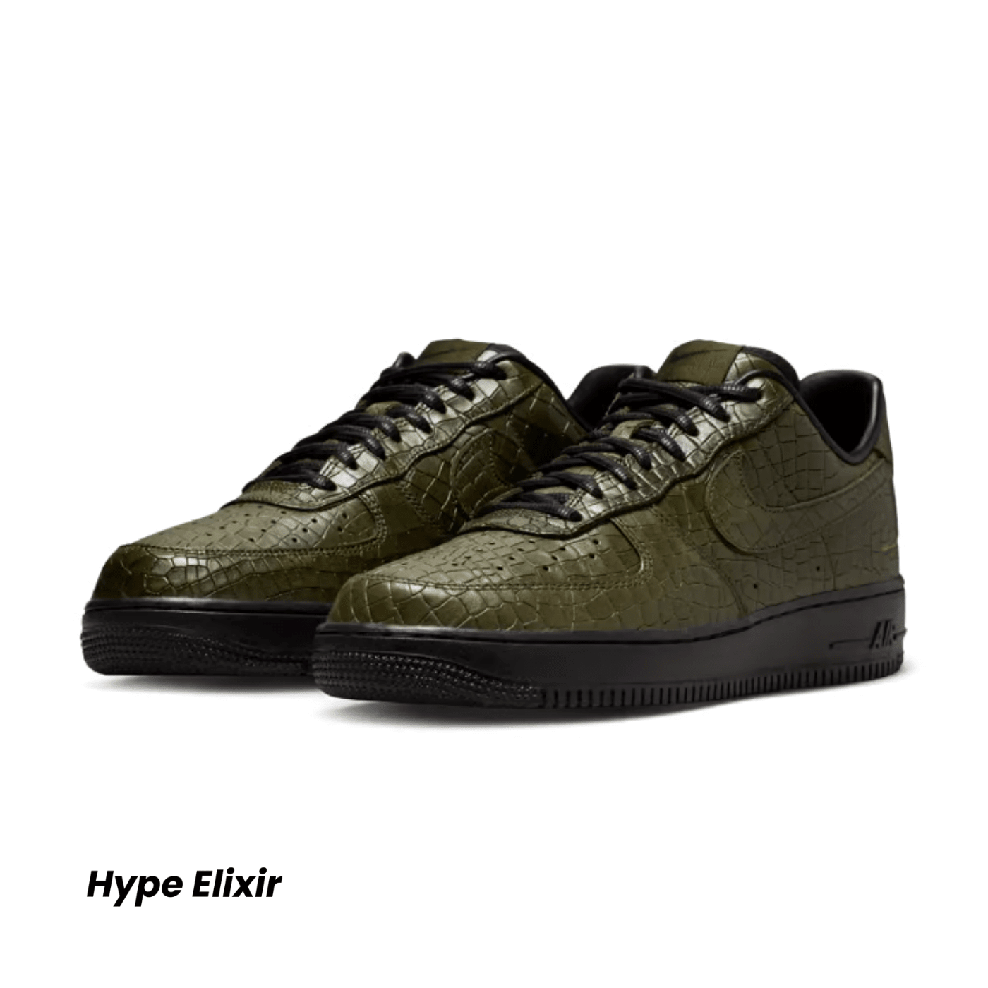 Nike Air Force 1 Low Morse Code Cargo Khaki Croc