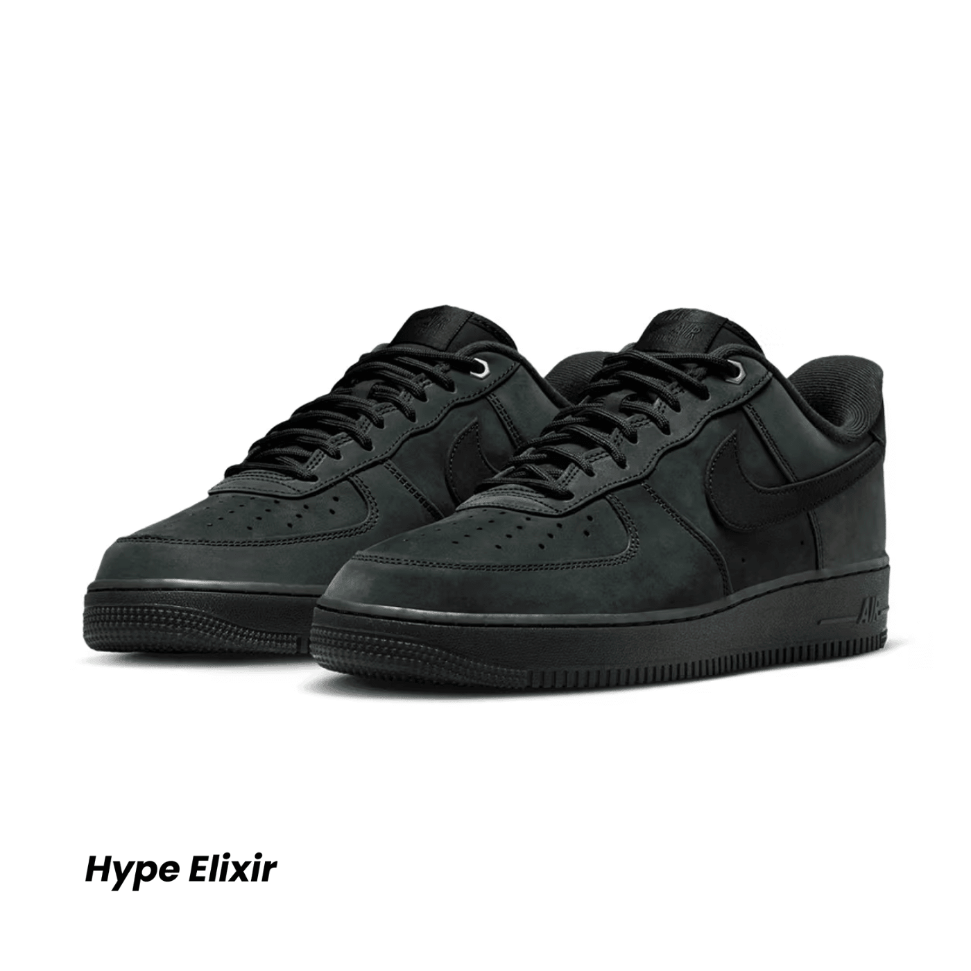 Nike Air Force 1 Low '07 WB Triple Black Nubuck