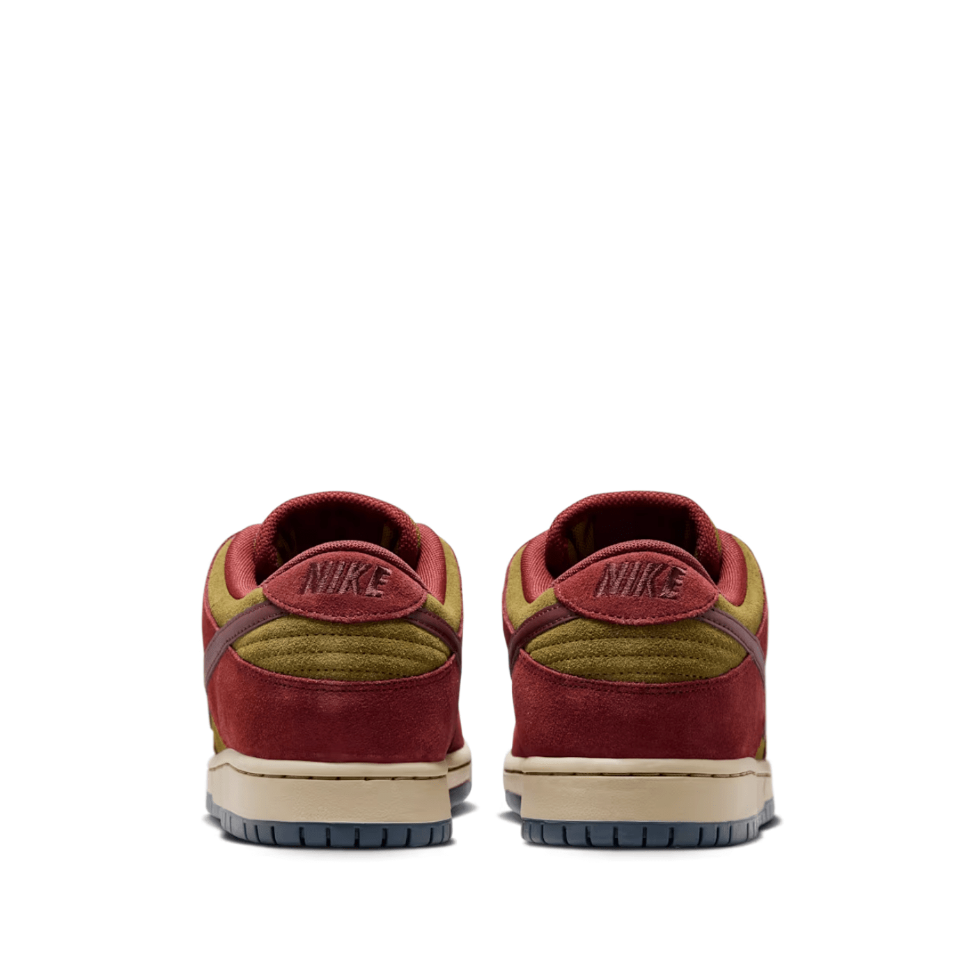 Nike SB Dunk Low Pro Dark Team Red and Olive Flak