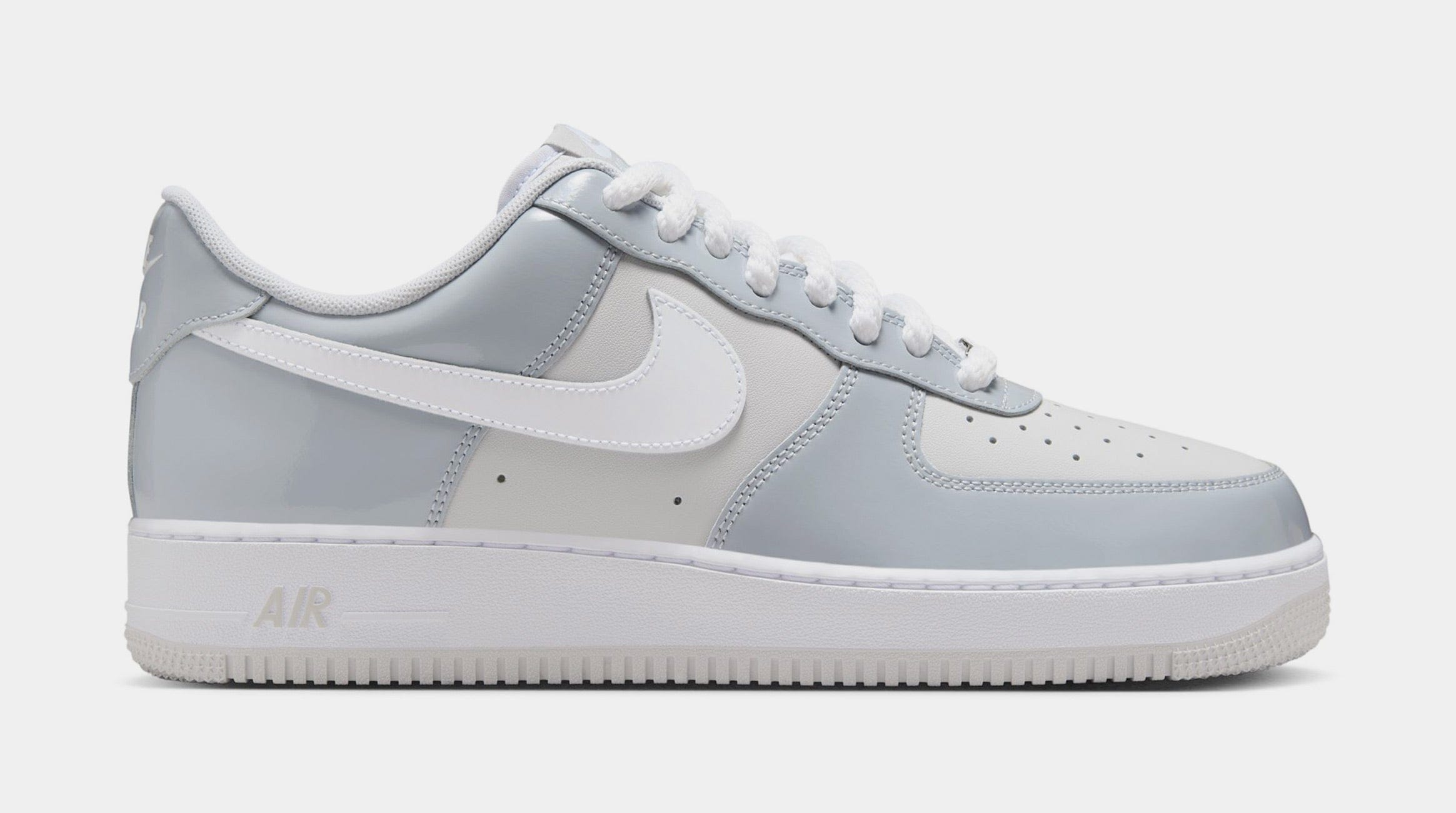Nike Air Force 1 Mens Basketball Shoes (Wolf Grey/White)