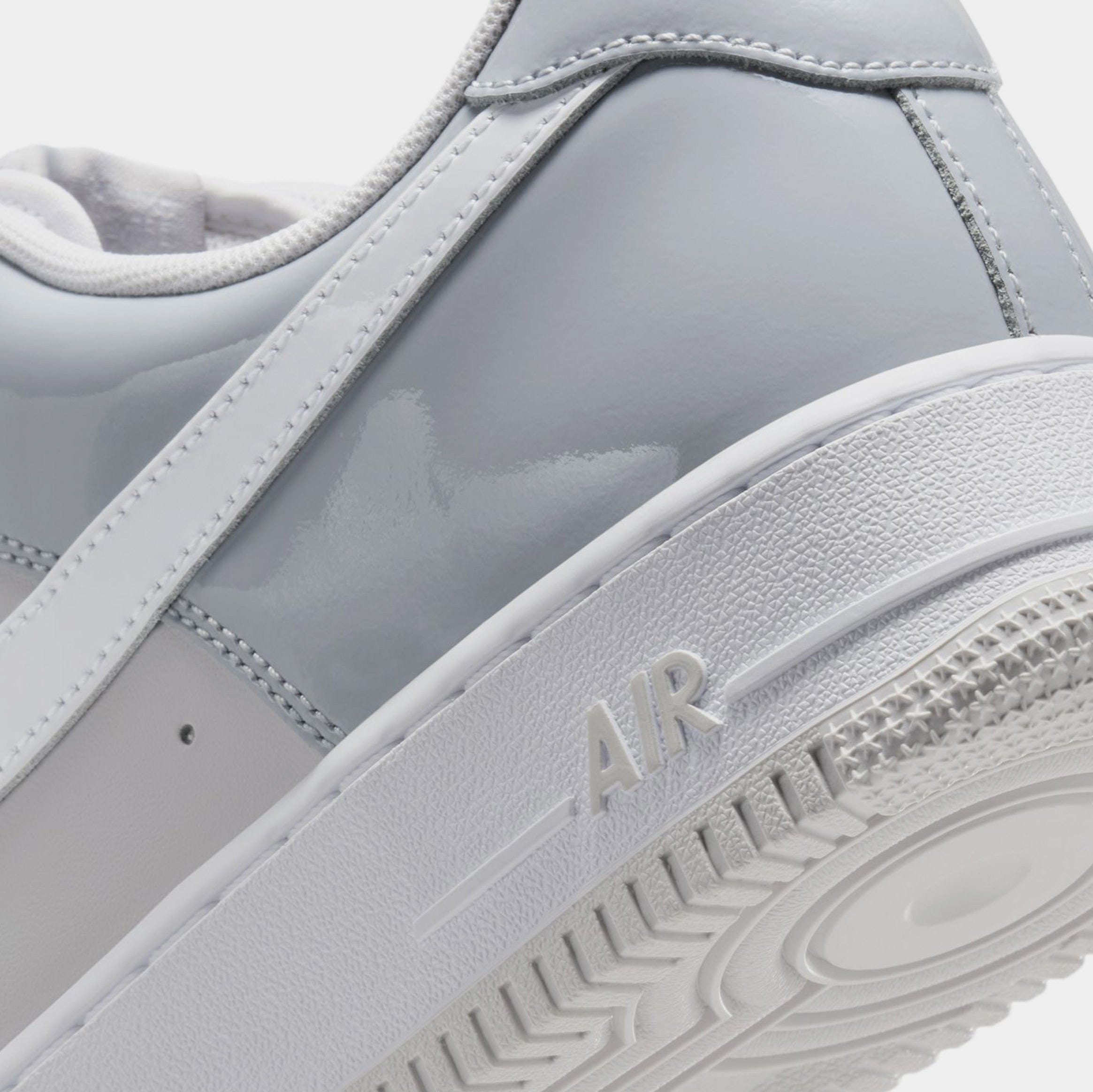 Nike Air Force 1 Mens Basketball Shoes (Wolf Grey/White)