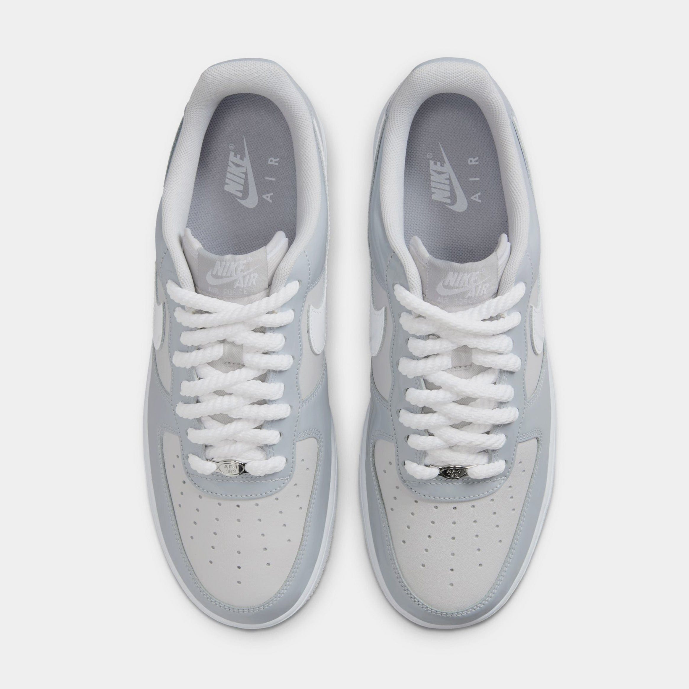 Nike Air Force 1 Mens Basketball Shoes (Wolf Grey/White)