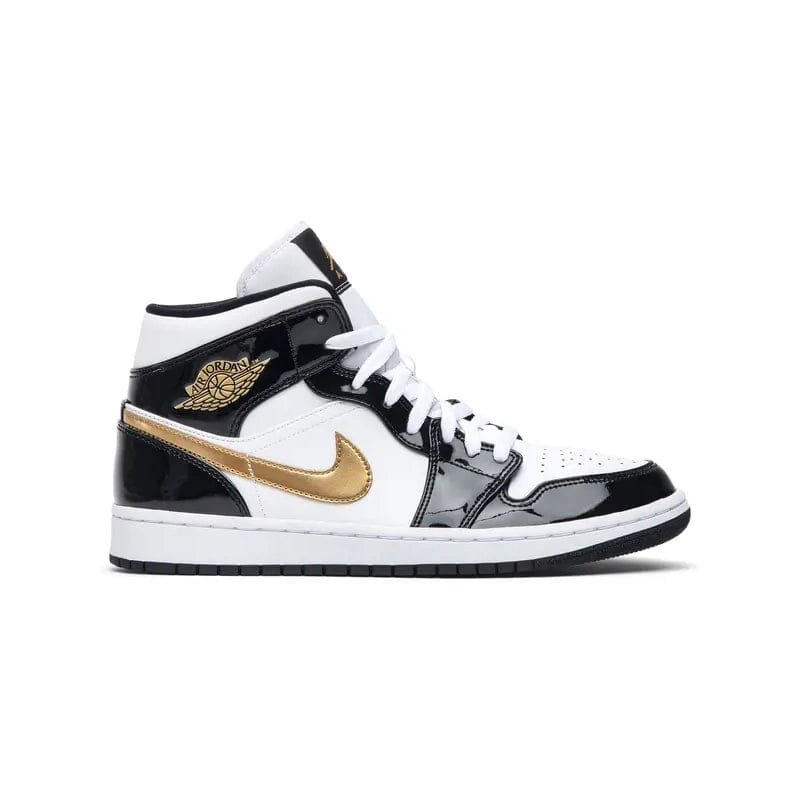 Nike AIR JORDAN 1 MID PATENT GOLD