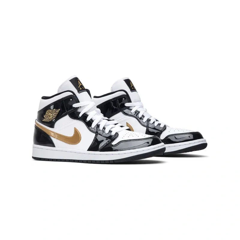 Nike AIR JORDAN 1 MID PATENT GOLD