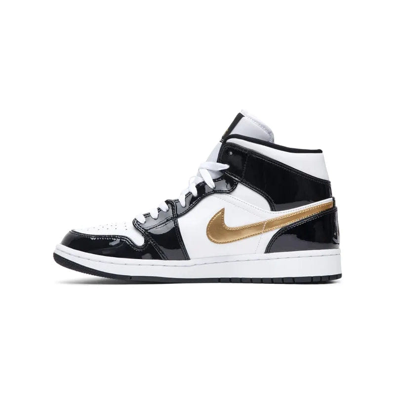 Nike AIR JORDAN 1 MID PATENT GOLD