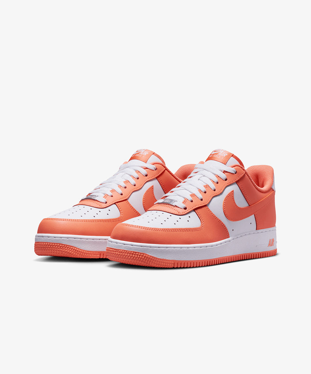 Nike | AIR FORCE 1 '07 { WHITE/WHITE/ORANGE FROST