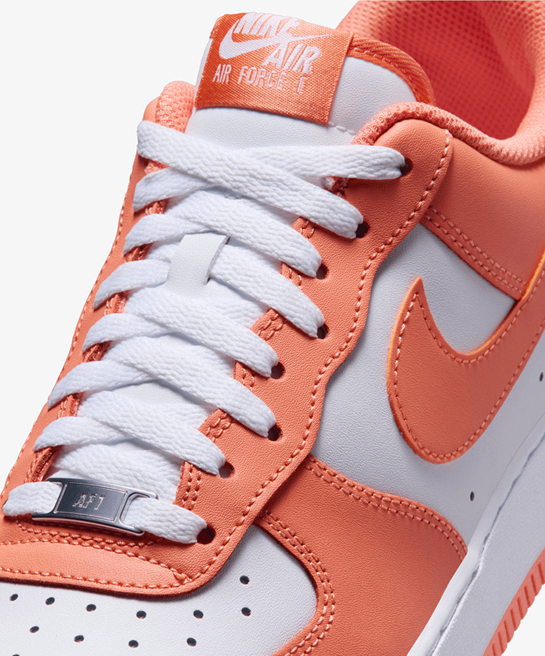 Nike | AIR FORCE 1 '07 { WHITE/WHITE/ORANGE FROST