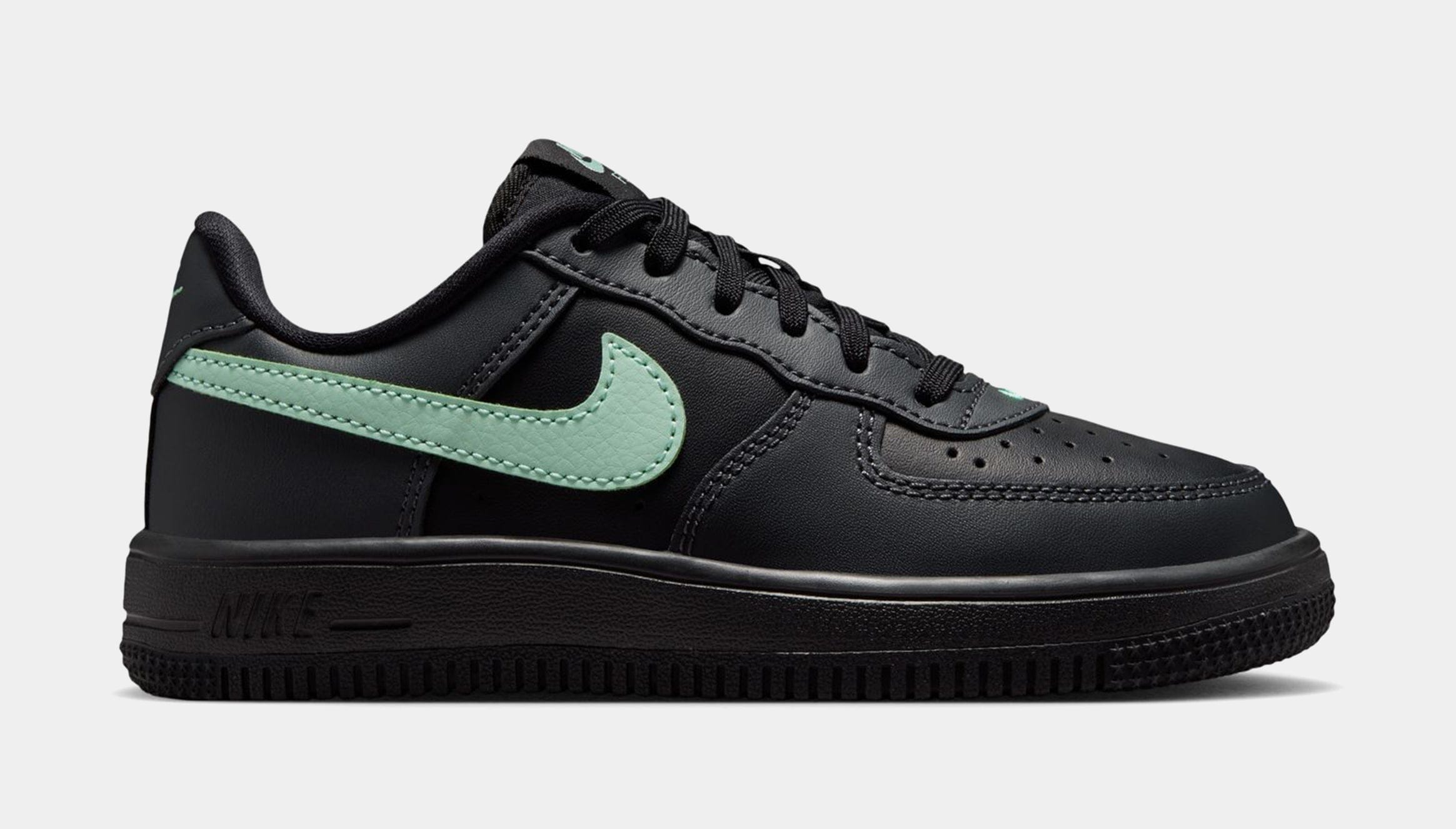 Nike Air Force 1 Low Preschool Lifestyle Shoes (Black/Arctic Green/Anthracite)
