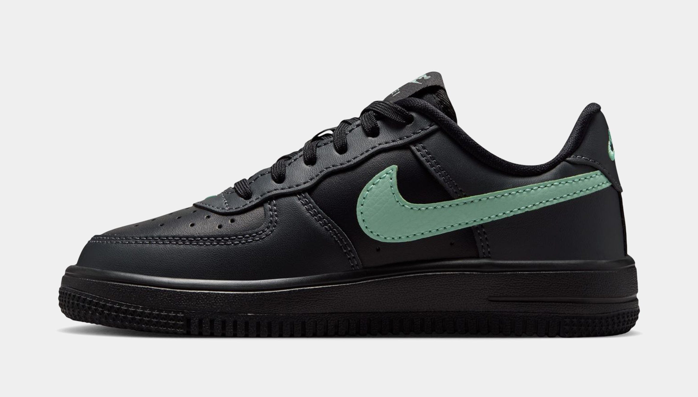 Nike Air Force 1 Low Preschool Lifestyle Shoes (Black/Arctic Green/Anthracite)
