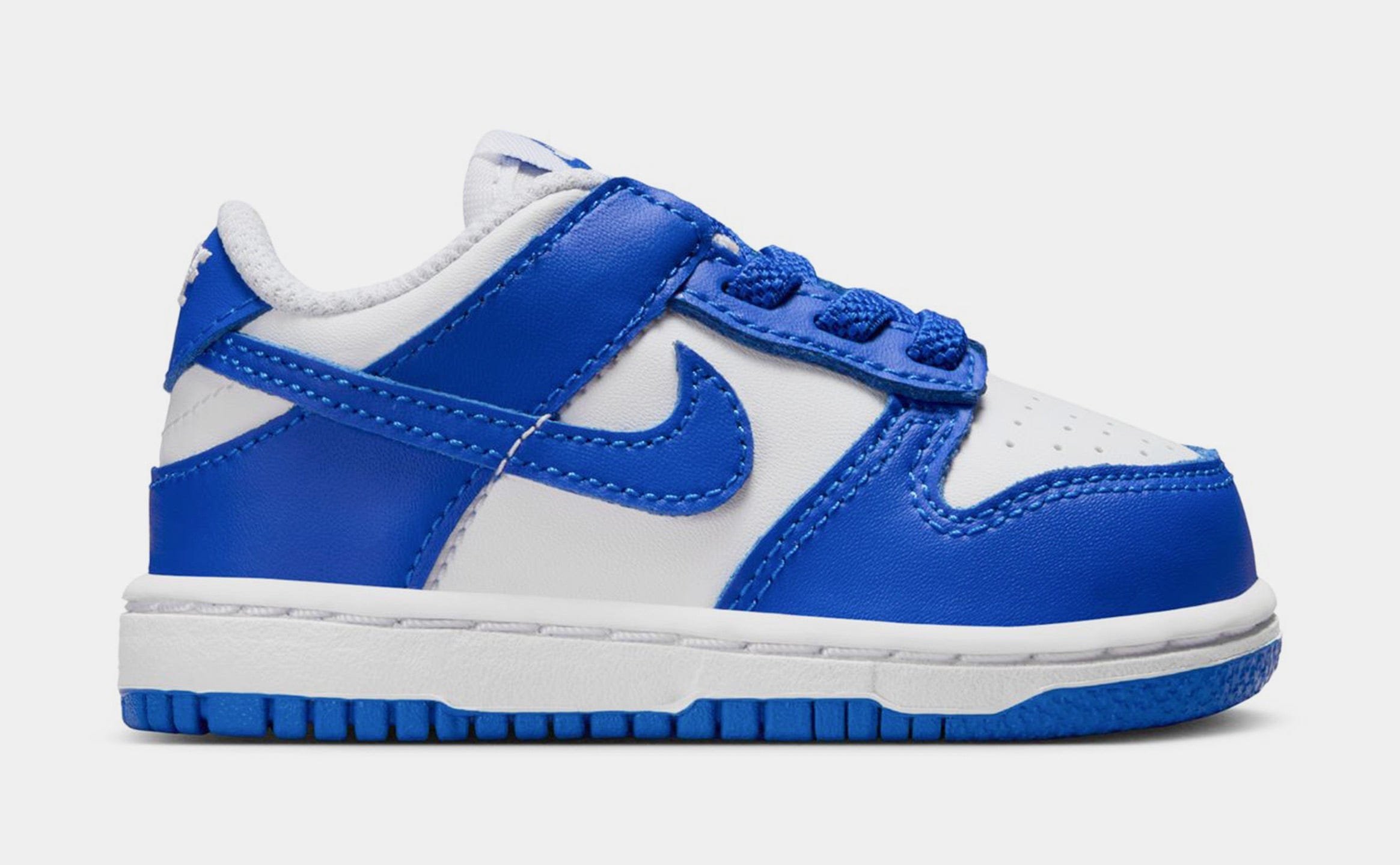 Nike Dunk Low Infant Toddler Basketball Shoes (White/Hyper Royal/Hyper Royal)