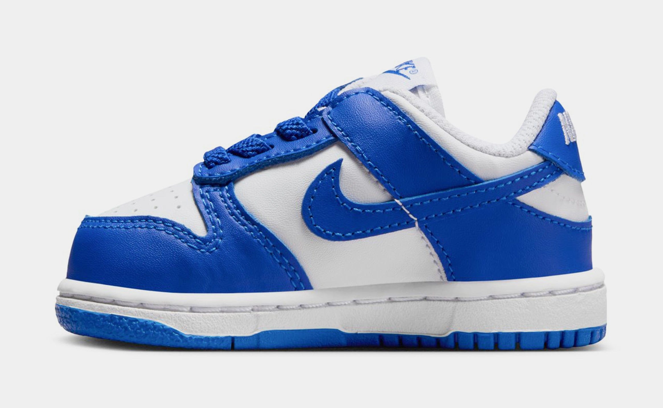 Nike Dunk Low Infant Toddler Basketball Shoes (White/Hyper Royal/Hyper Royal)