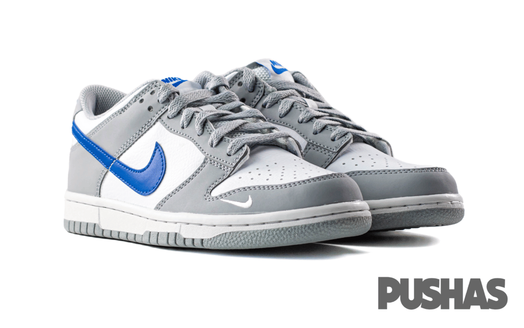 Nike Dunk Low Mini Swoosh Wolf Grey Game Royal GS (2023)