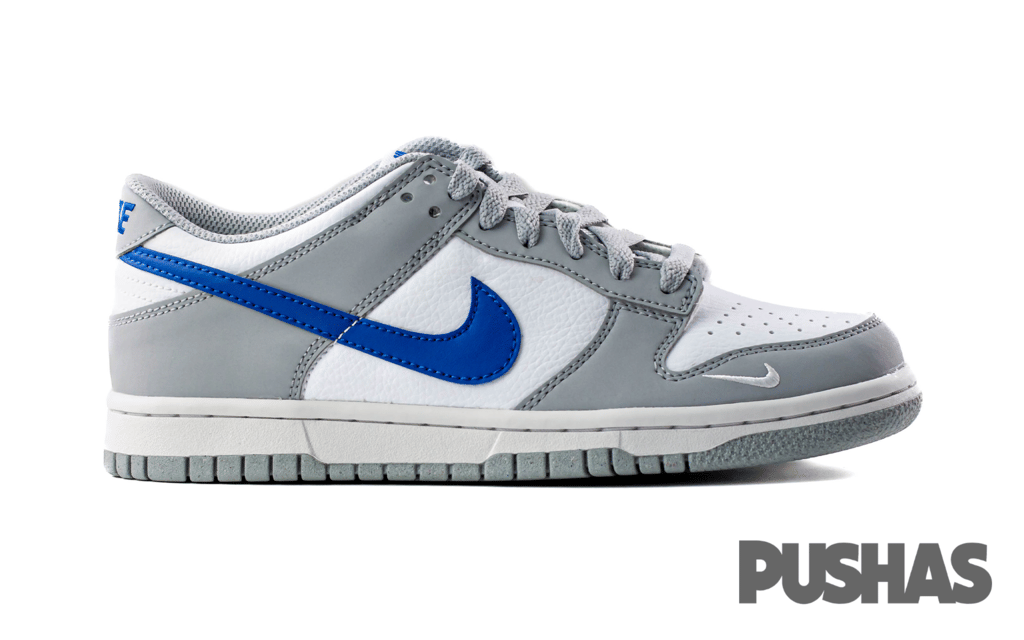 Nike Dunk Low Mini Swoosh Wolf Grey Game Royal GS (2023)