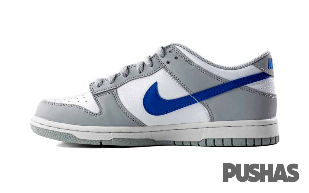Nike Dunk Low Mini Swoosh Wolf Grey Game Royal GS (2023)