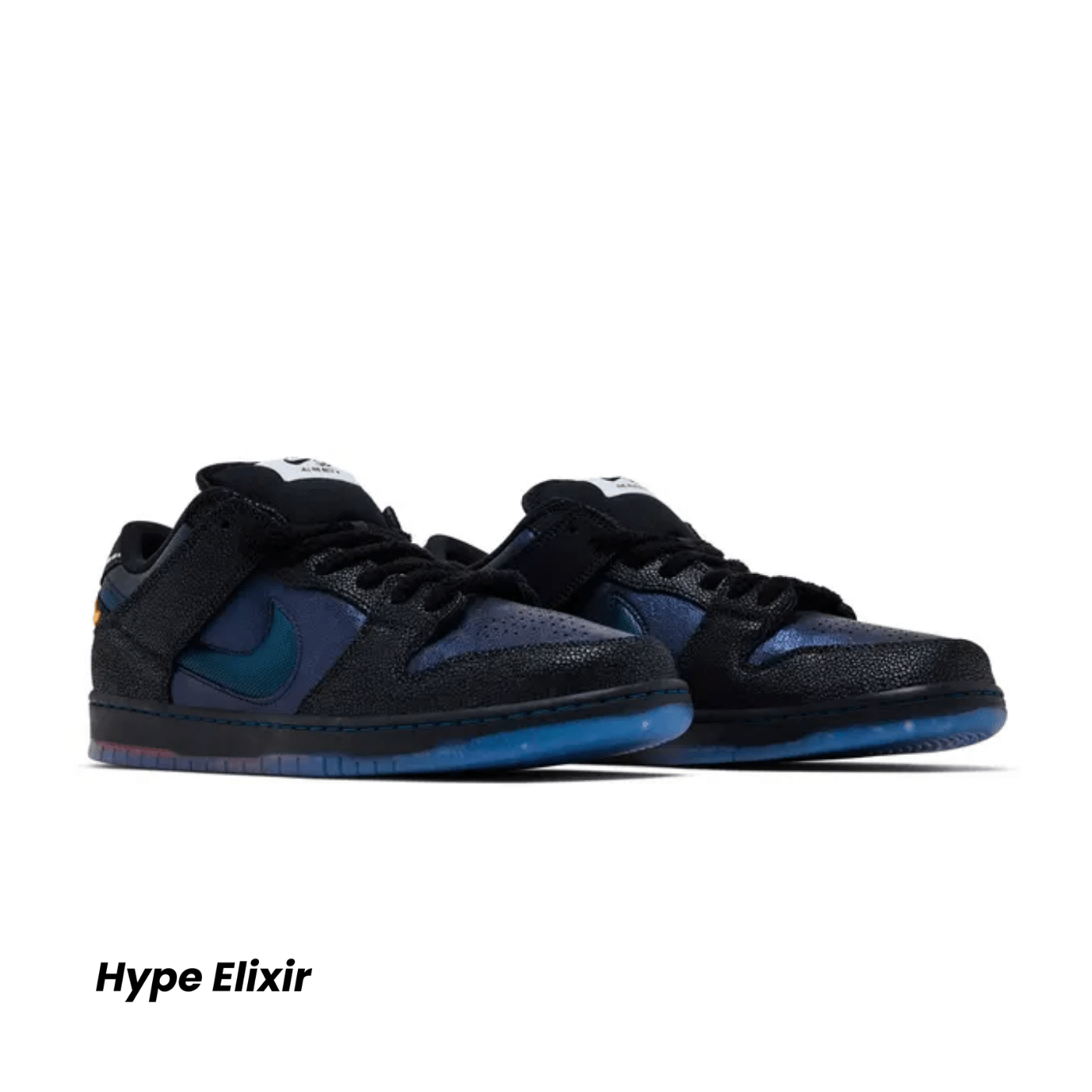 Nike SB Dunk Low Pro x Bluetile Skateboards Black Marina White