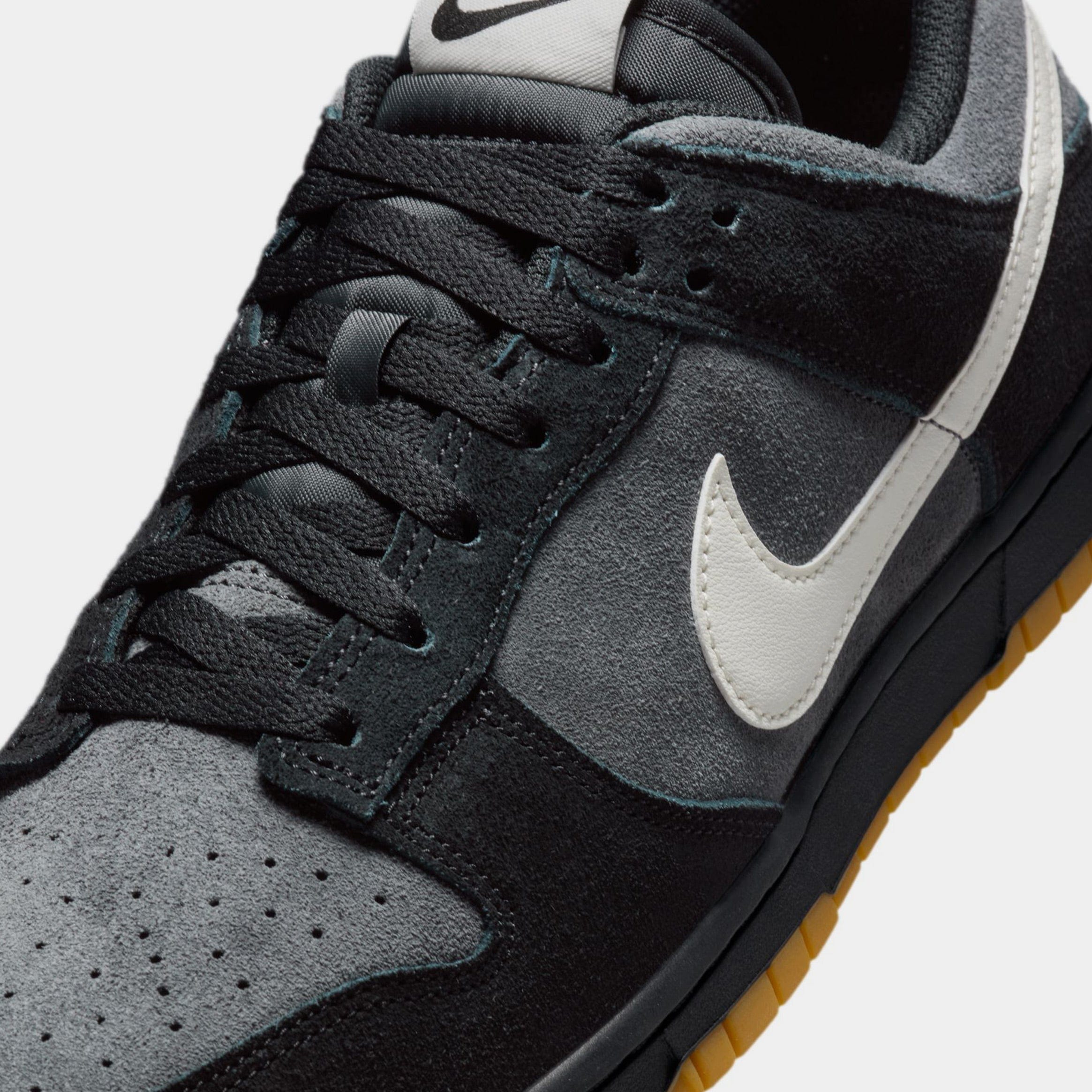 Nike Dunk Low Mens Lifestyle Shoes (Black/Grey/Gum)
