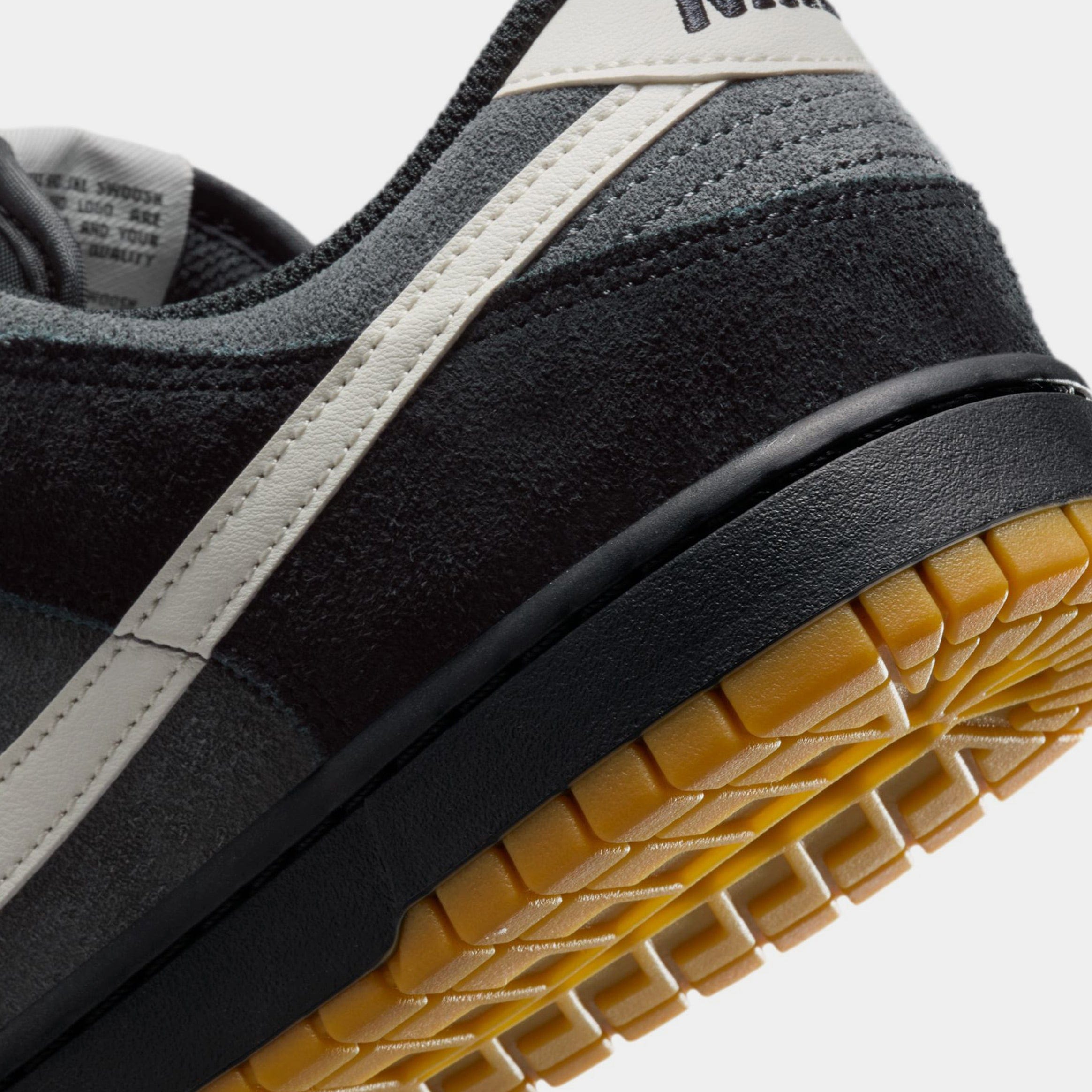 Nike Dunk Low Mens Lifestyle Shoes (Black/Grey/Gum)