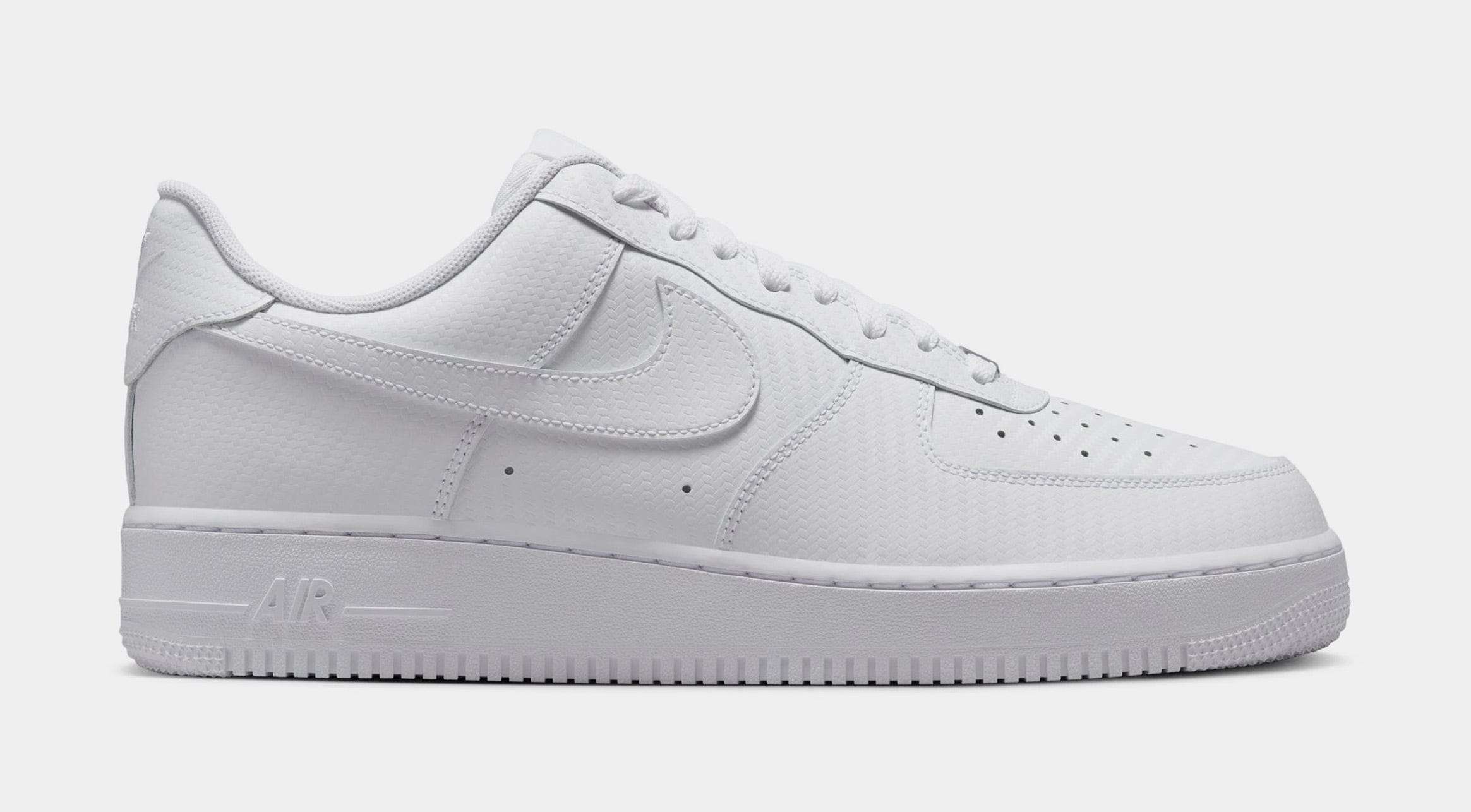 Nike Air Force 1 '07 Texture Mens Lifestyle Shoes (White/White)