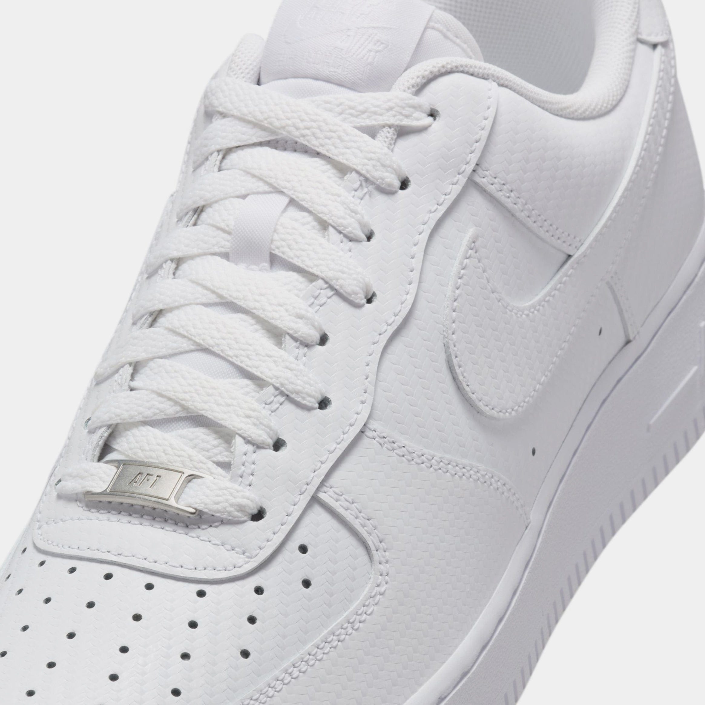 Nike Air Force 1 '07 Texture Mens Lifestyle Shoes (White/White)