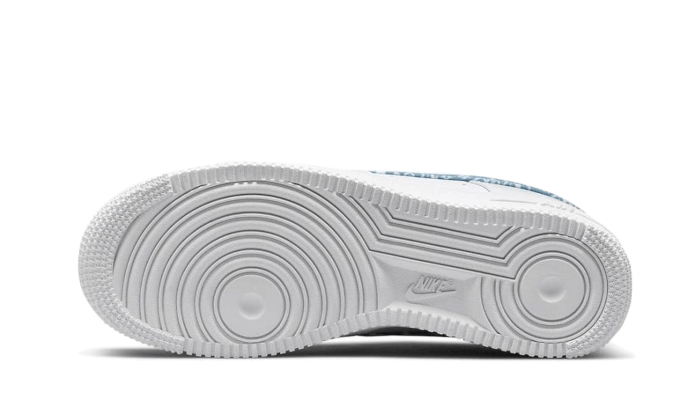 Nike Air Force 1 Low '07 Essential White Worn Blue Paisley