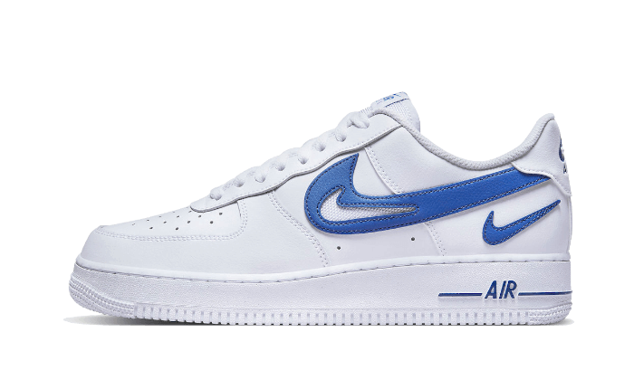 Nike Air Force 1 Low '07 FM Cut Out Swoosh White Game Royal