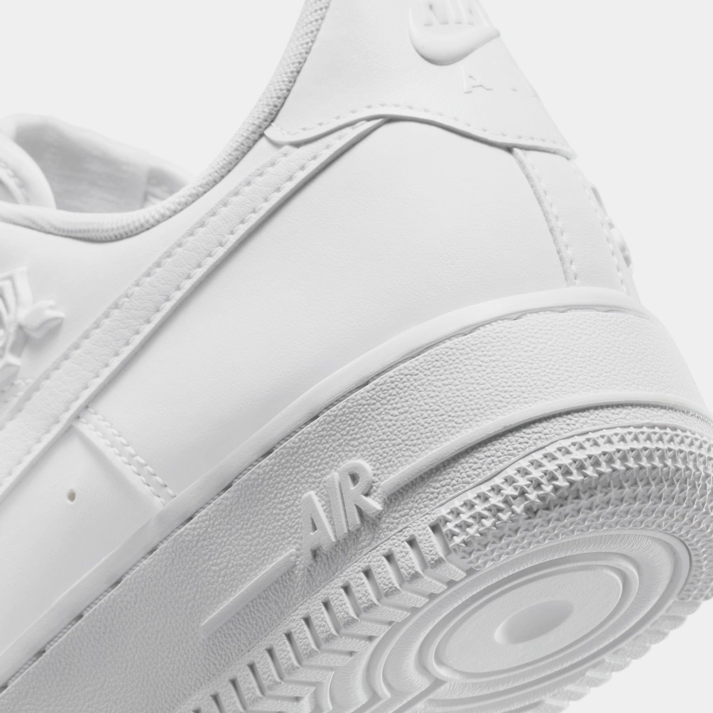 Nike Air Force 1 '07 Low White Roses Womens Lifestyle Shoes (White)
