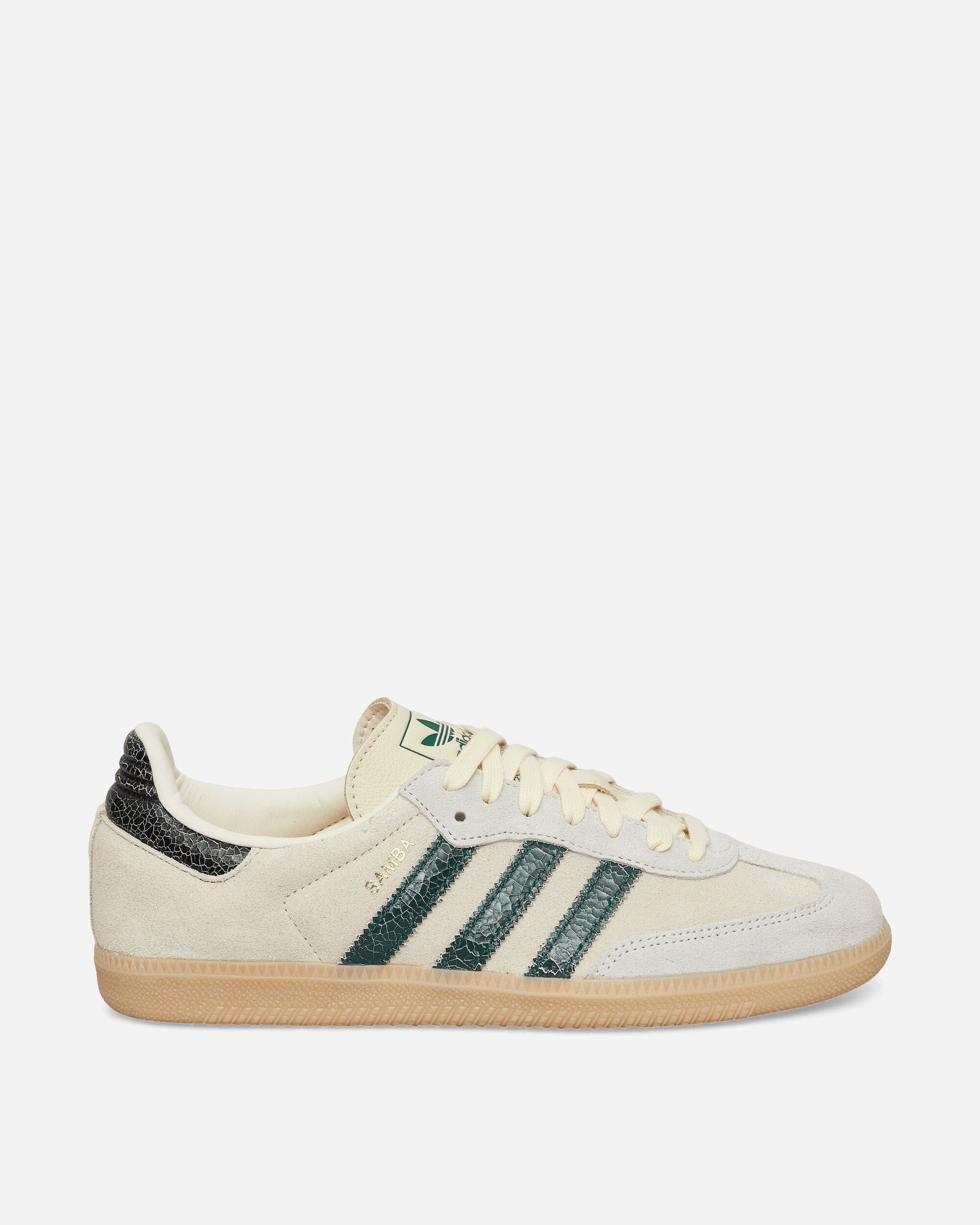 adidas Samba OG Sneakers Cream White / Collegiate Green