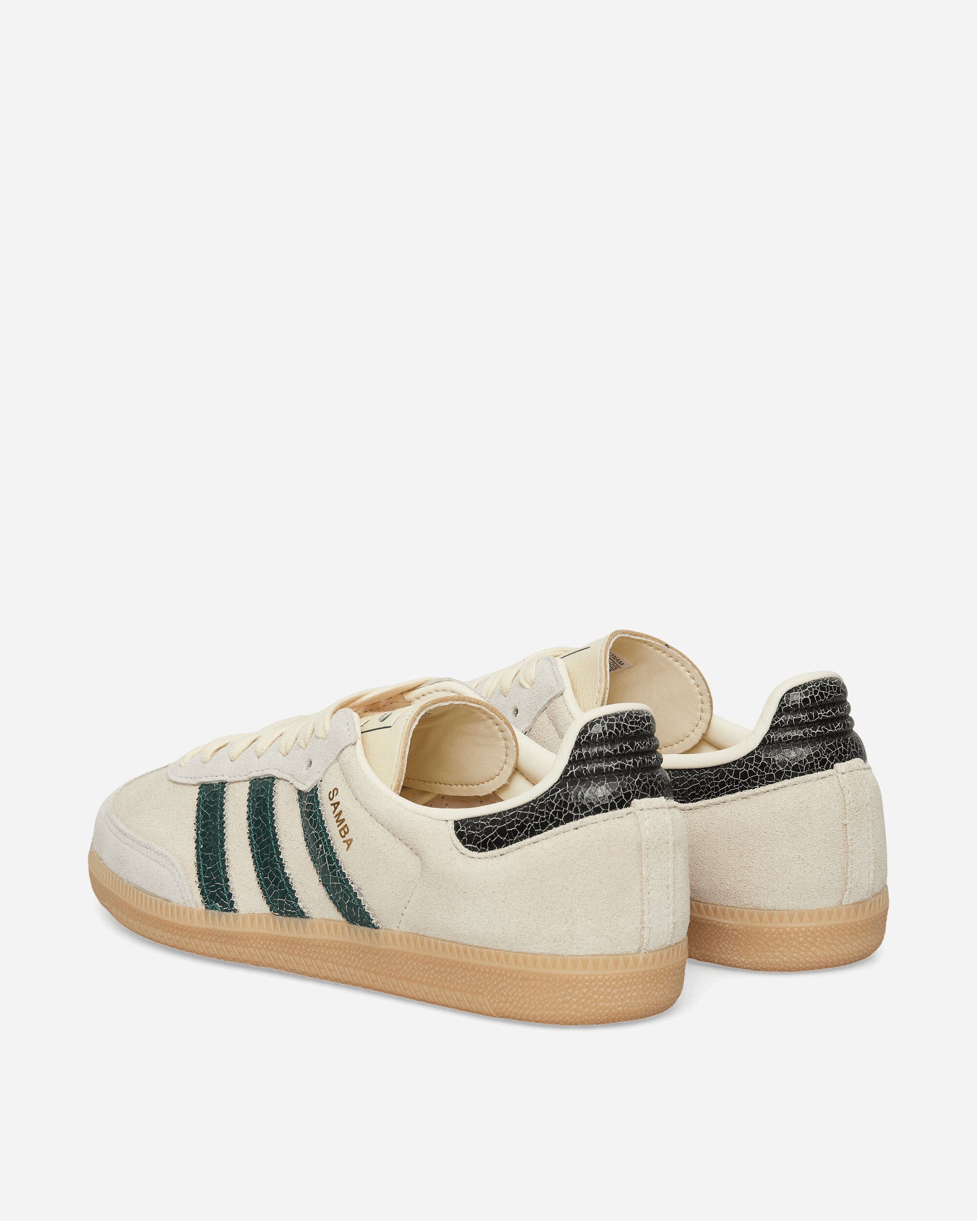 adidas Samba OG Sneakers Cream White / Collegiate Green