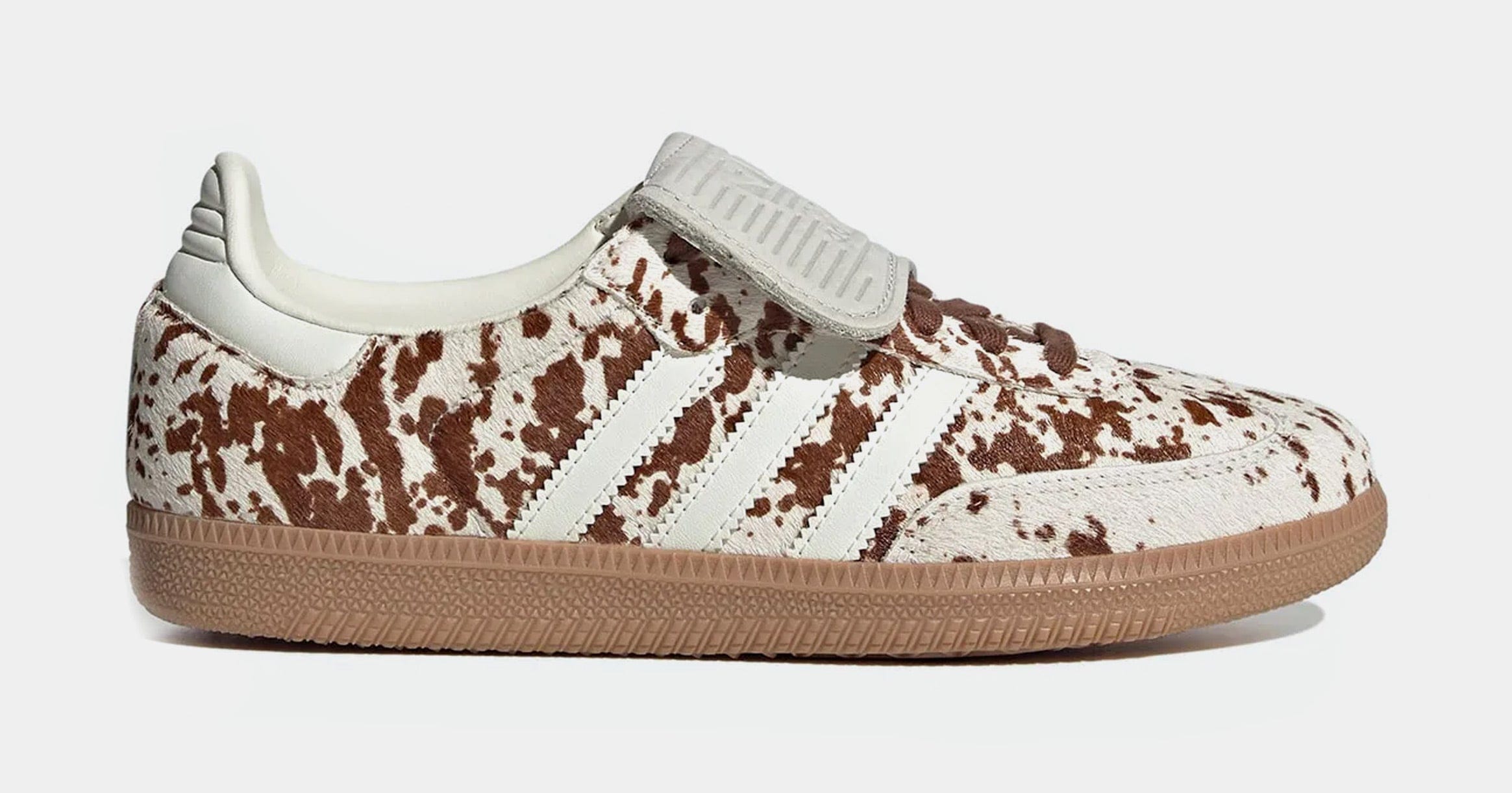 adidas Samba LT Cow Print Womens Lifestyle Shoes (Off White/Lucid Pink/Gum Four)