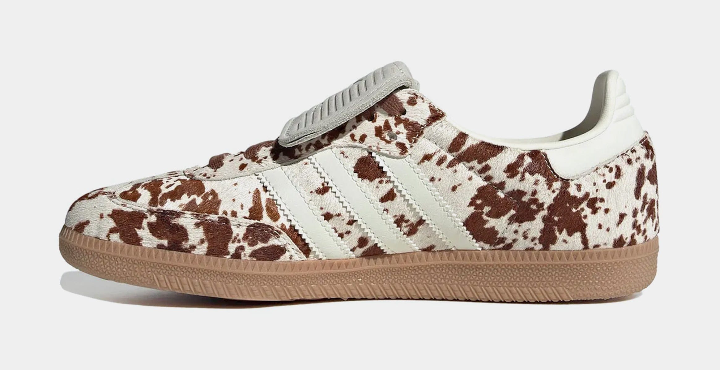 adidas Samba LT Cow Print Womens Lifestyle Shoes (Off White/Lucid Pink/Gum Four)