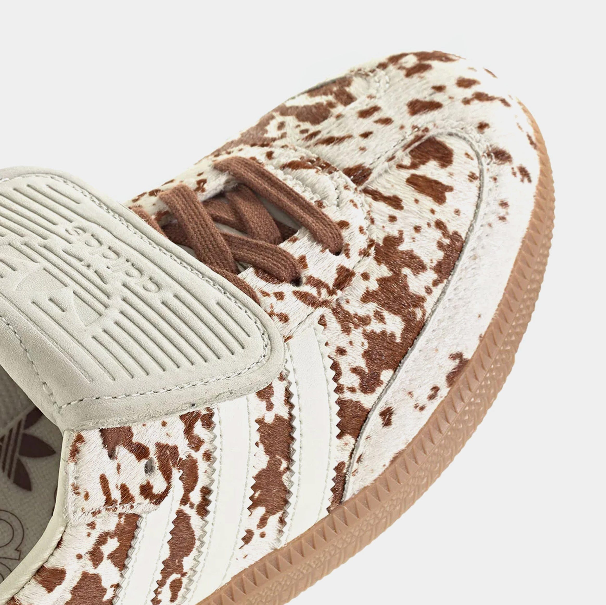 adidas Samba LT Cow Print Womens Lifestyle Shoes (Off White/Lucid Pink/Gum Four)