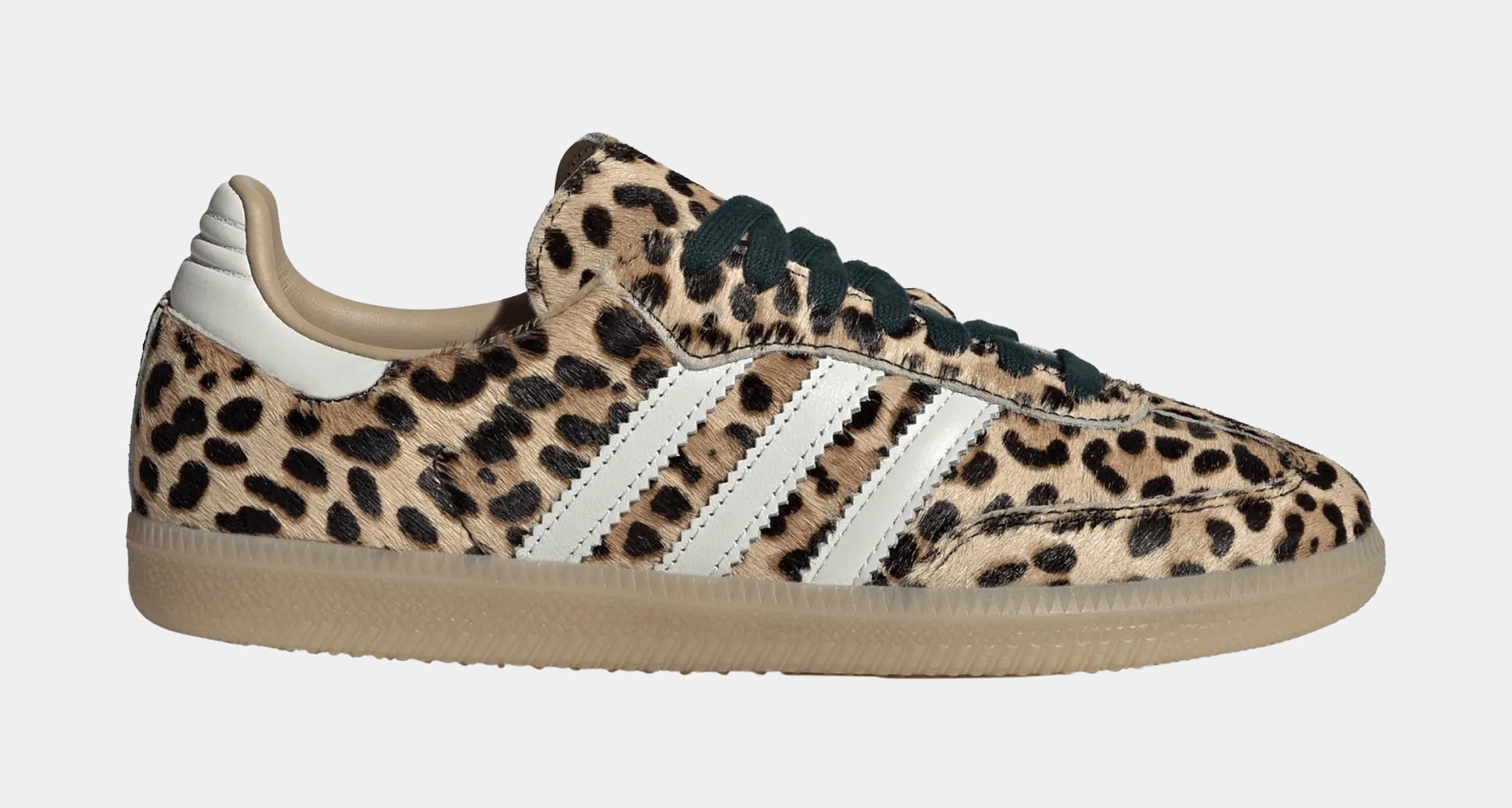 adidas Samba OG Leopard Womens Lifestyle Shoes (Magic Beige/Ivory/Gum)