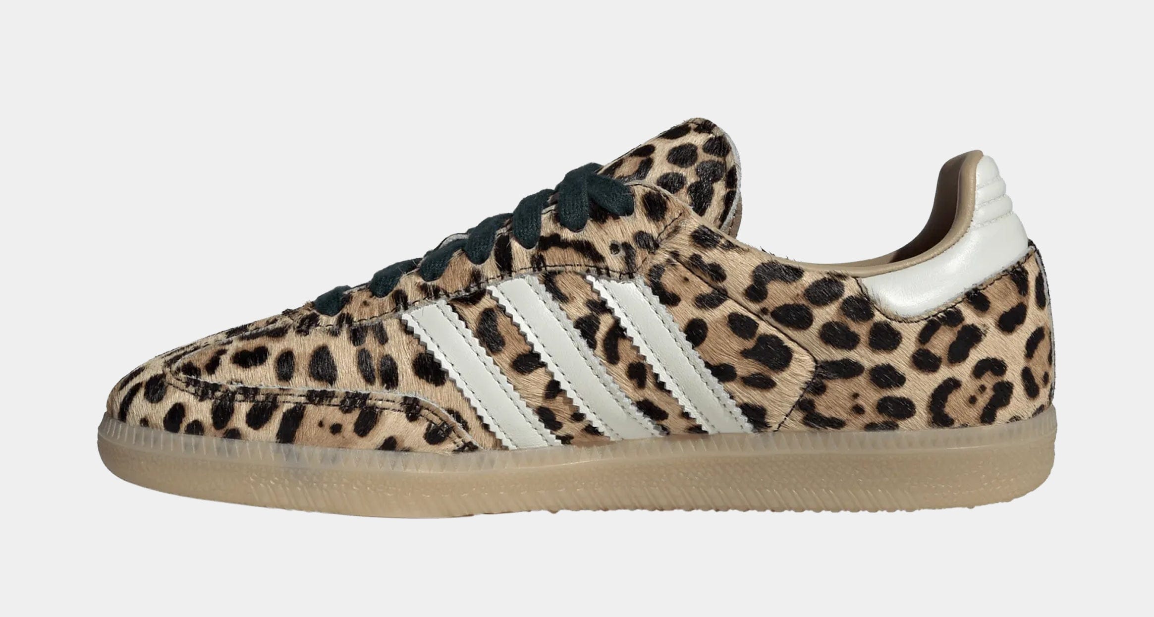 adidas Samba OG Leopard Womens Lifestyle Shoes (Magic Beige/Ivory/Gum)