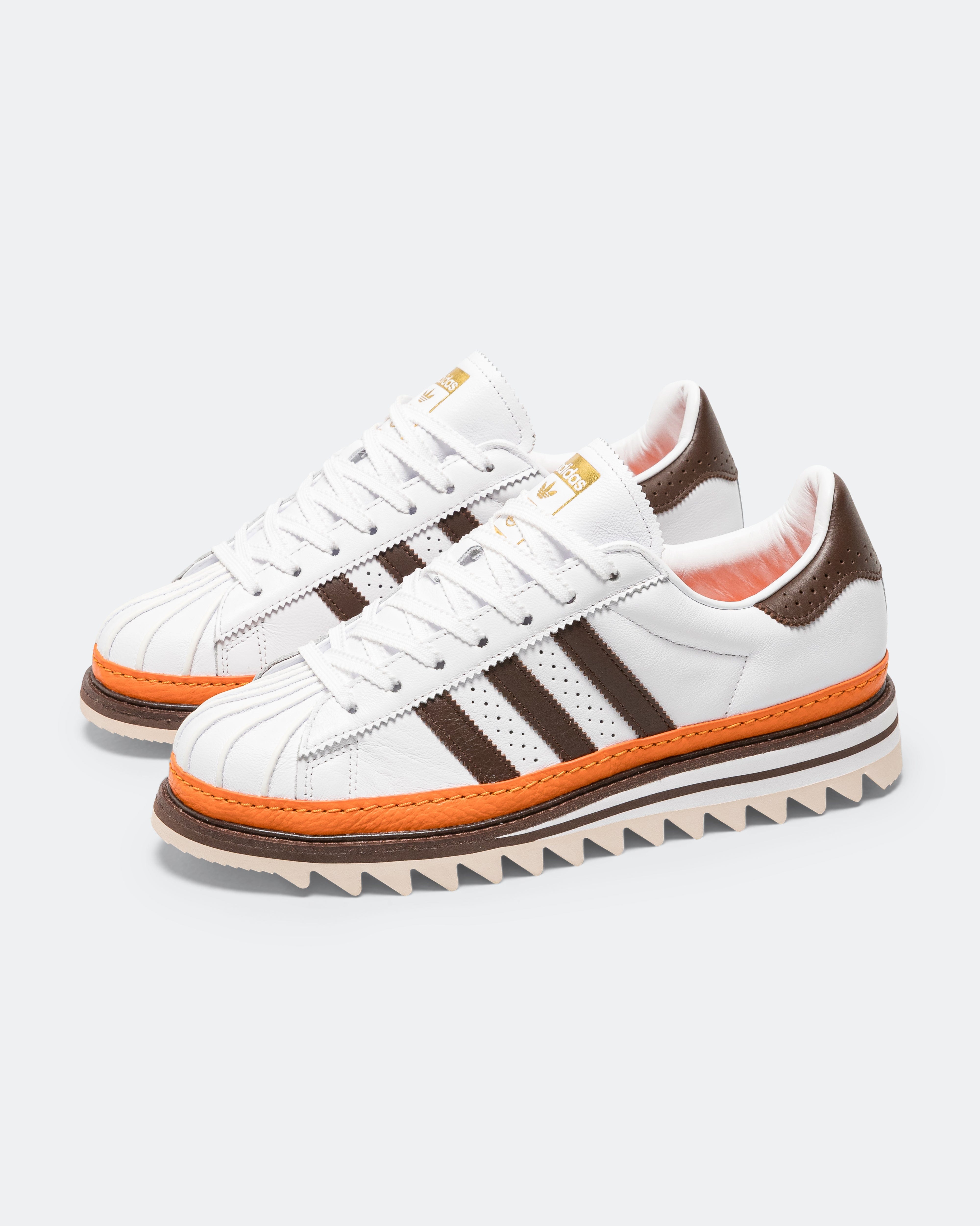 adidas Superstar x CLOT by Edison Chen - Footwear White/Coffee - Unity Orange
