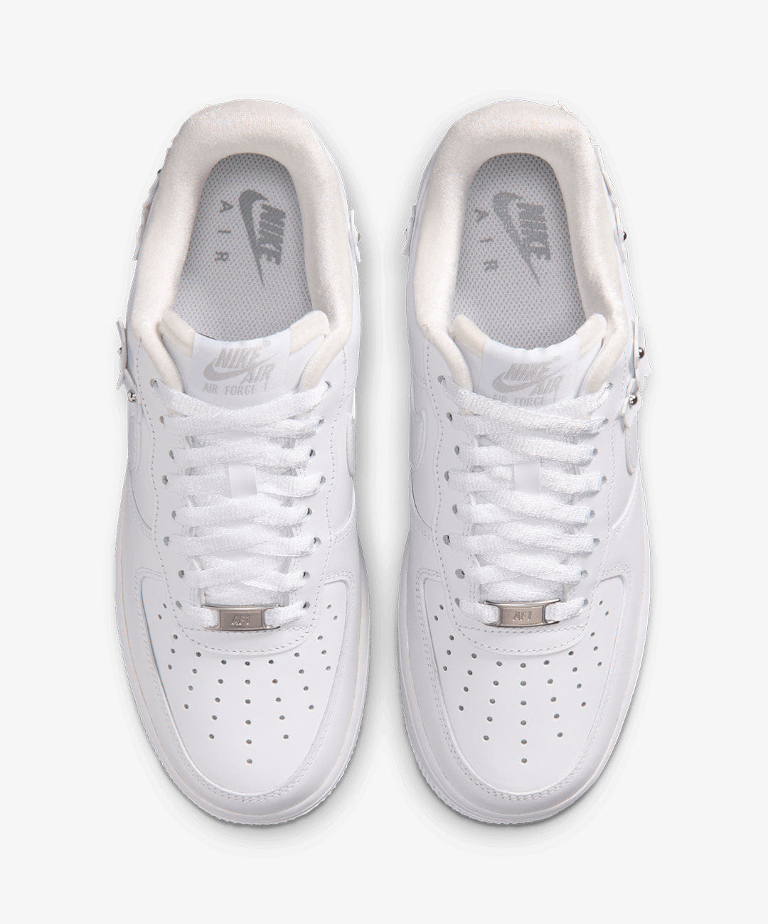 Nike | AIR FORCE 1 '07 { WHITE/WHITE - WOLF GREY - METALLIC SILVER