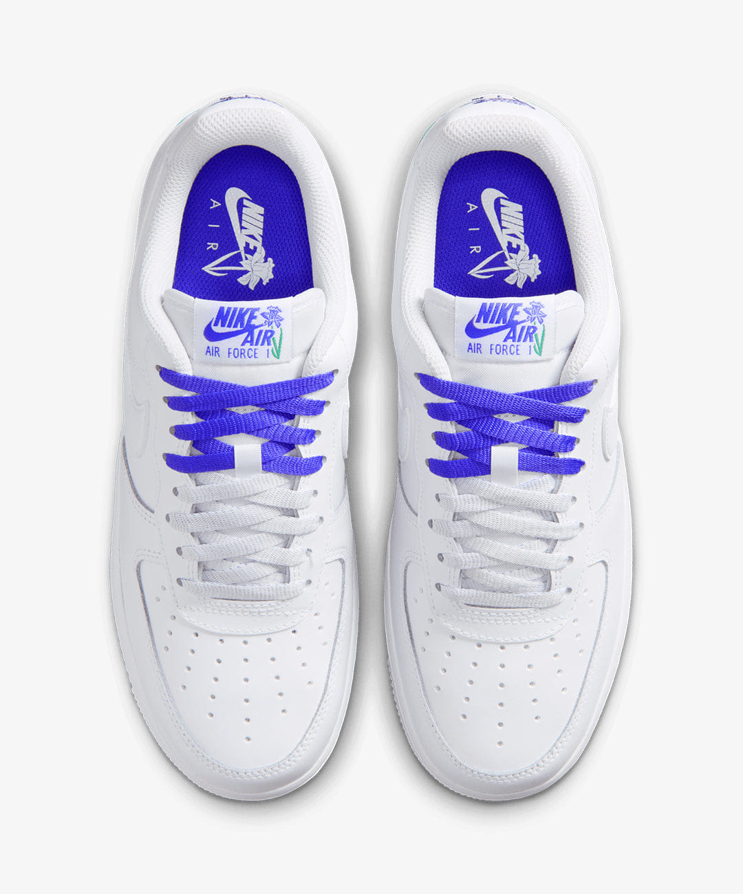 Nike | AIR FORCE 1 '07 SE { WHITE/WHITE - PERSIAN VIOLET - STADIUM GREEN