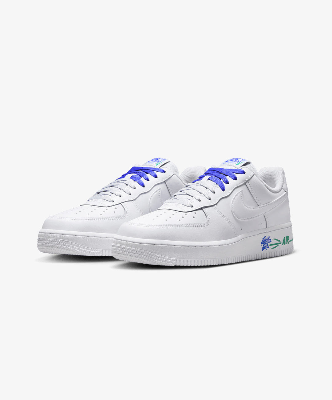 Nike | AIR FORCE 1 '07 SE { WHITE/WHITE - PERSIAN VIOLET - STADIUM GREEN