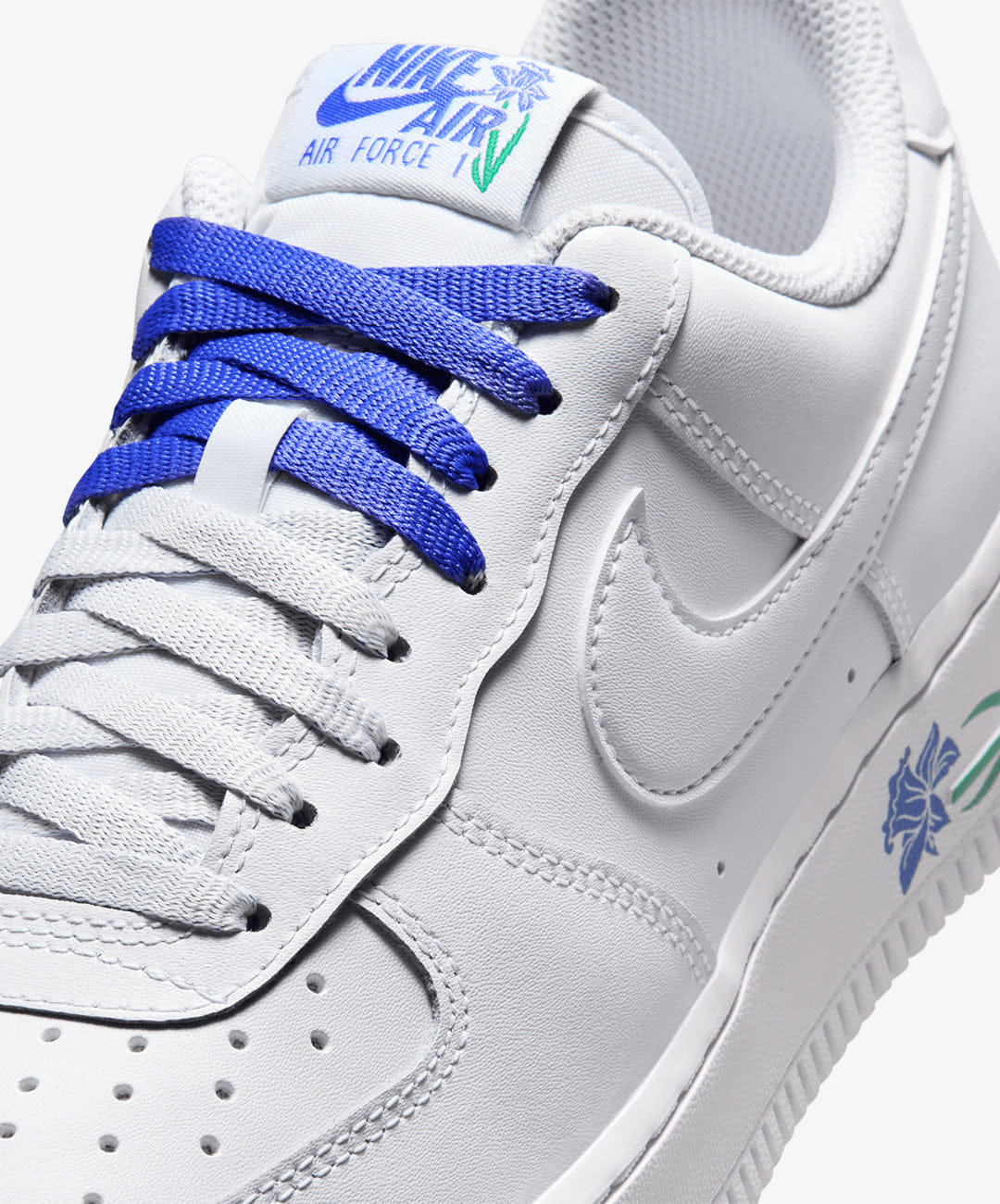 Nike | AIR FORCE 1 '07 SE { WHITE/WHITE - PERSIAN VIOLET - STADIUM GREEN