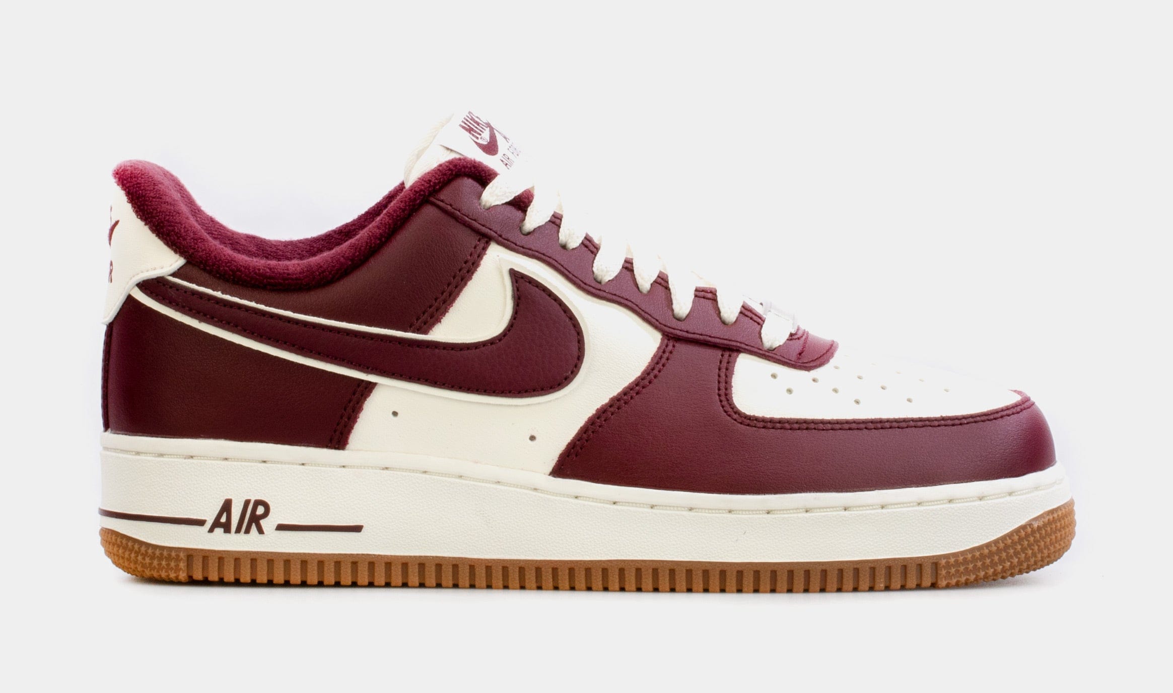 Nike Air Force 1 '07 Night Maroon Mens Lifestyle Shoes (Maroon/White)
