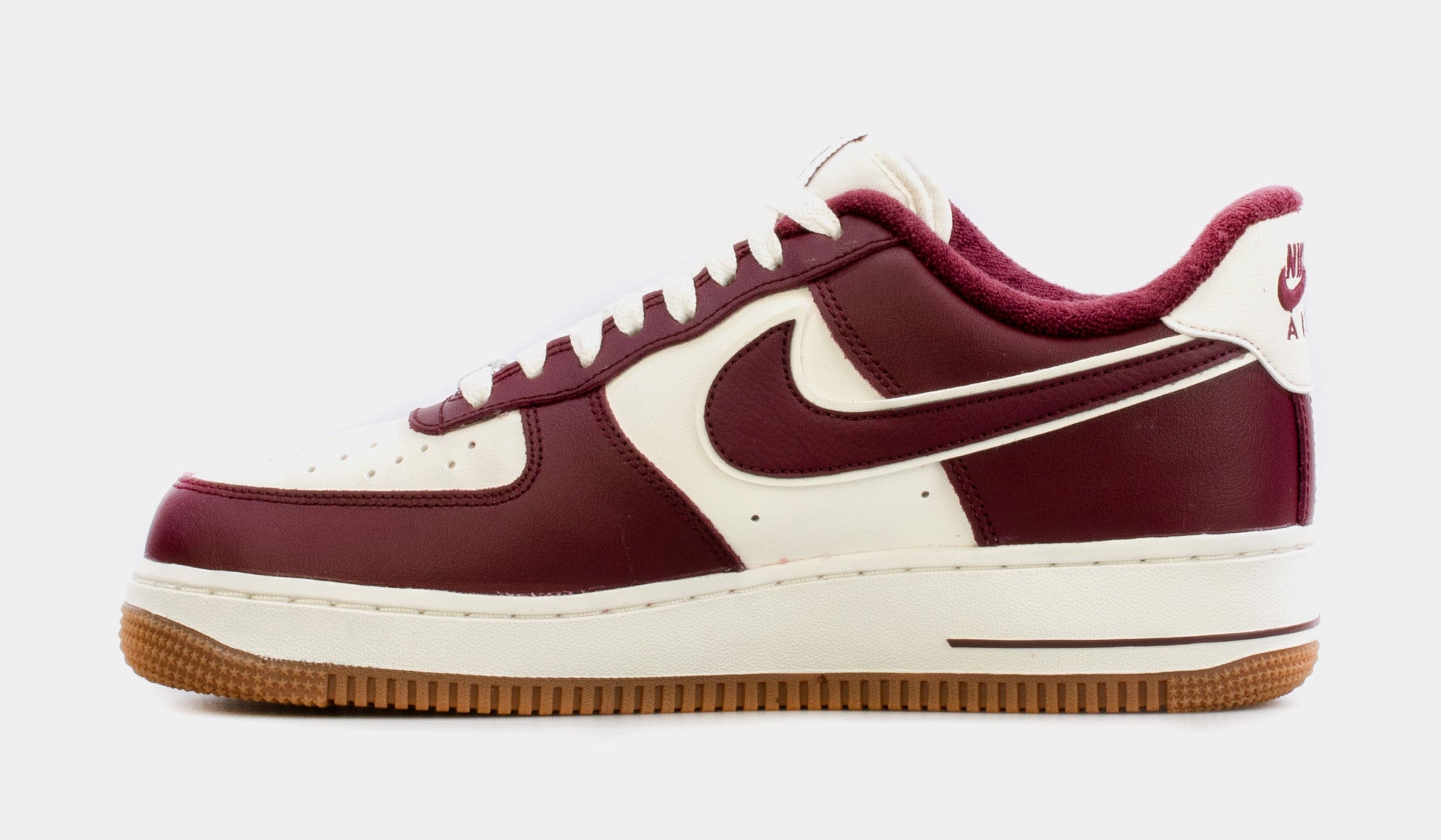 Nike Air Force 1 '07 Night Maroon Mens Lifestyle Shoes (Maroon/White)