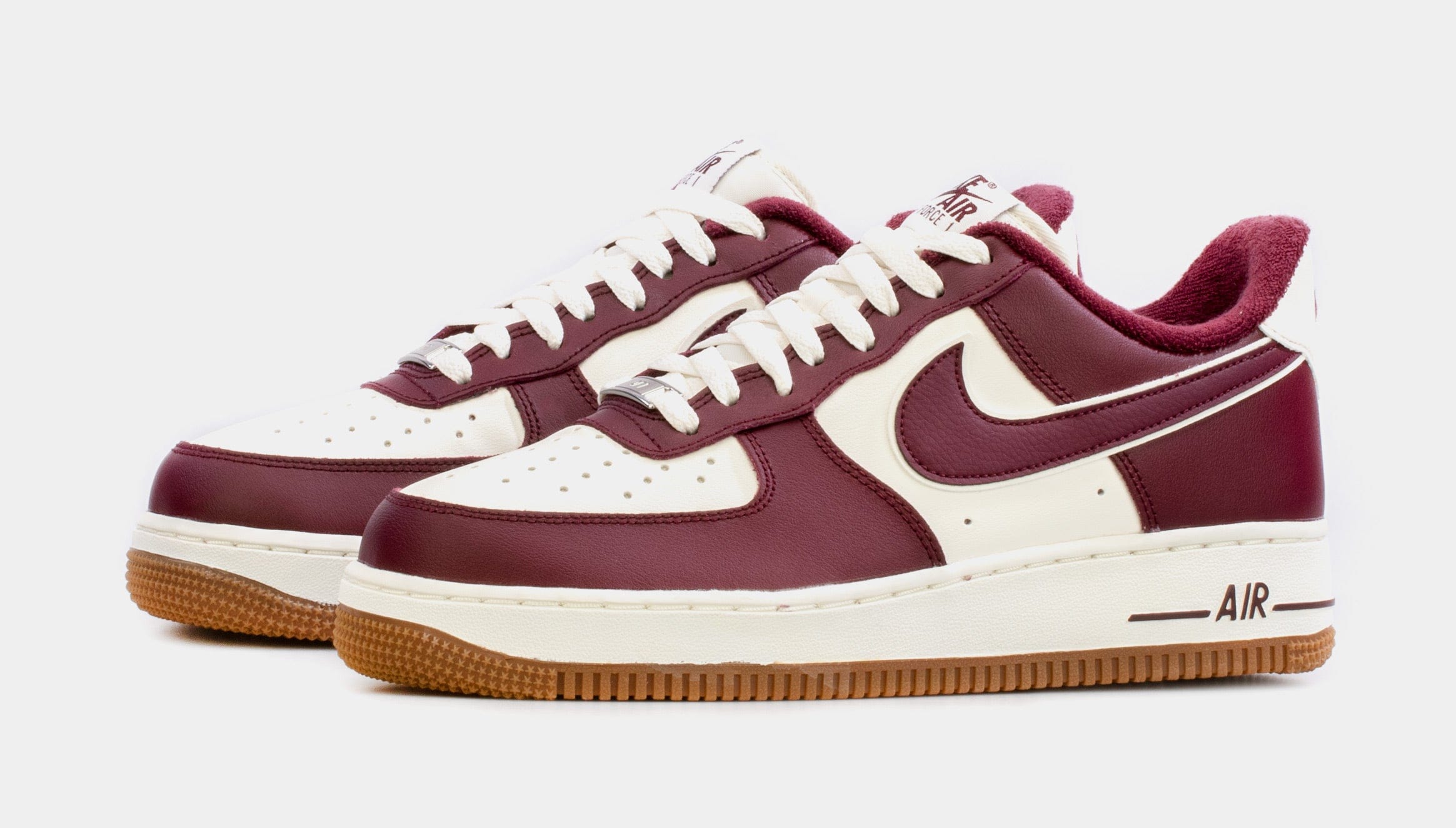 Nike Air Force 1 '07 Night Maroon Mens Lifestyle Shoes (Maroon/White)