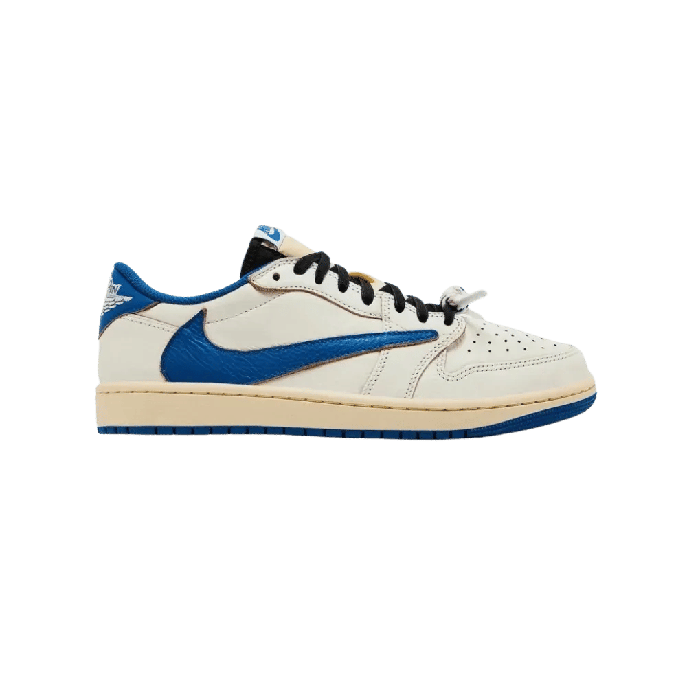 Nike Air Jordan 1 Retro Low OG Fragment x Travis Scott Sail Military Blue