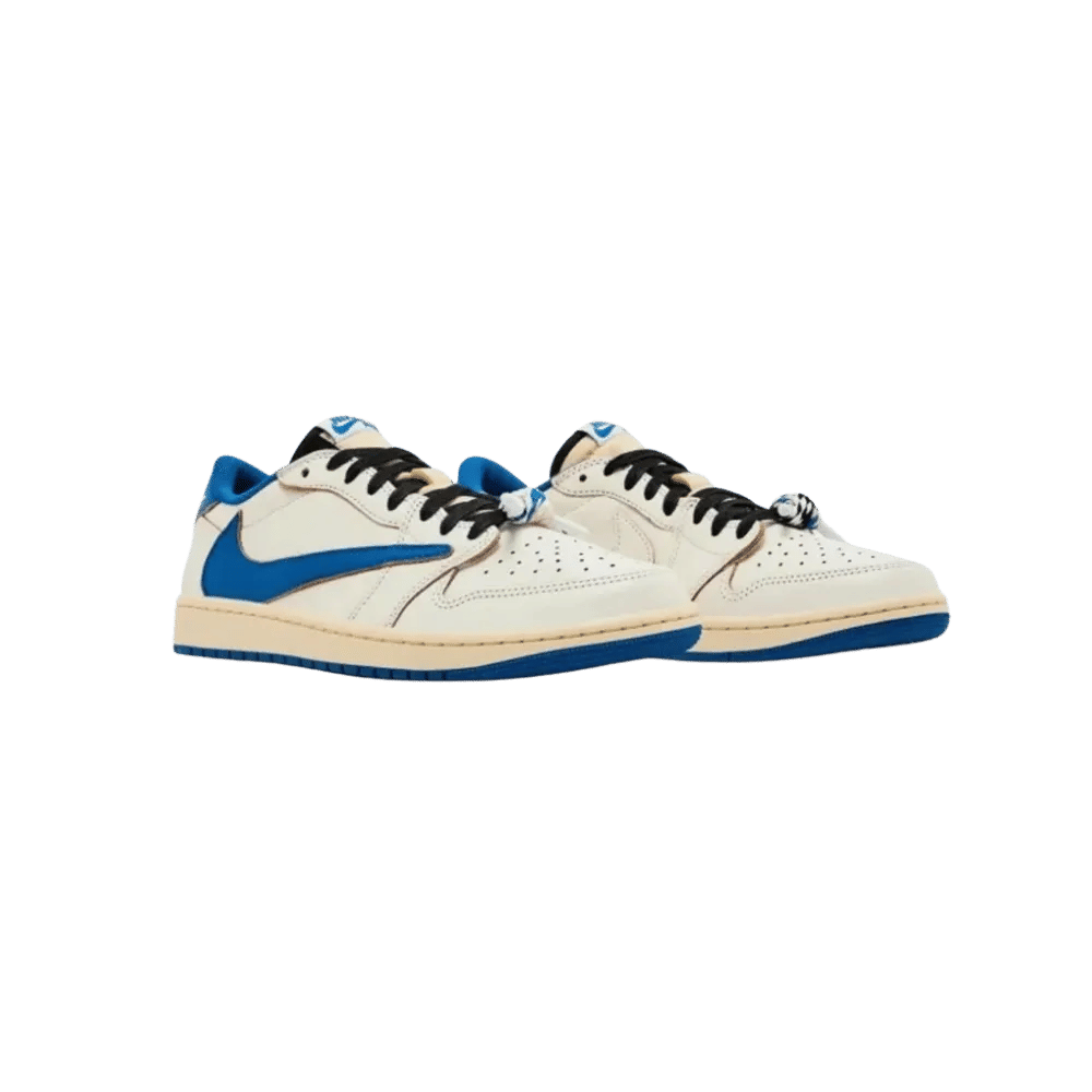 Nike Air Jordan 1 Retro Low OG Fragment x Travis Scott Sail Military Blue