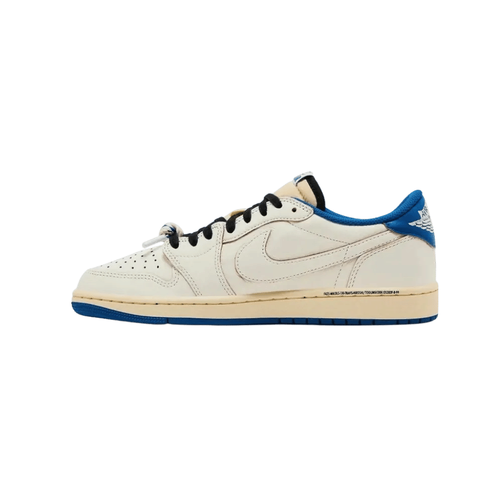 Nike Air Jordan 1 Retro Low OG Fragment x Travis Scott Sail Military Blue