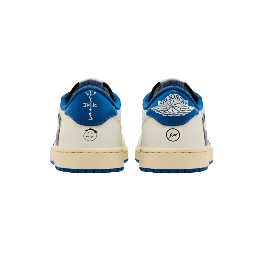 Nike Air Jordan 1 Retro Low OG Fragment x Travis Scott Sail Military Blue