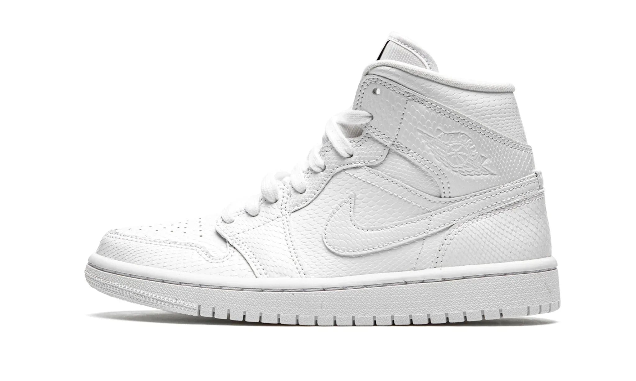 AIR JORDAN 1 MID WHITE SNAKESKIN